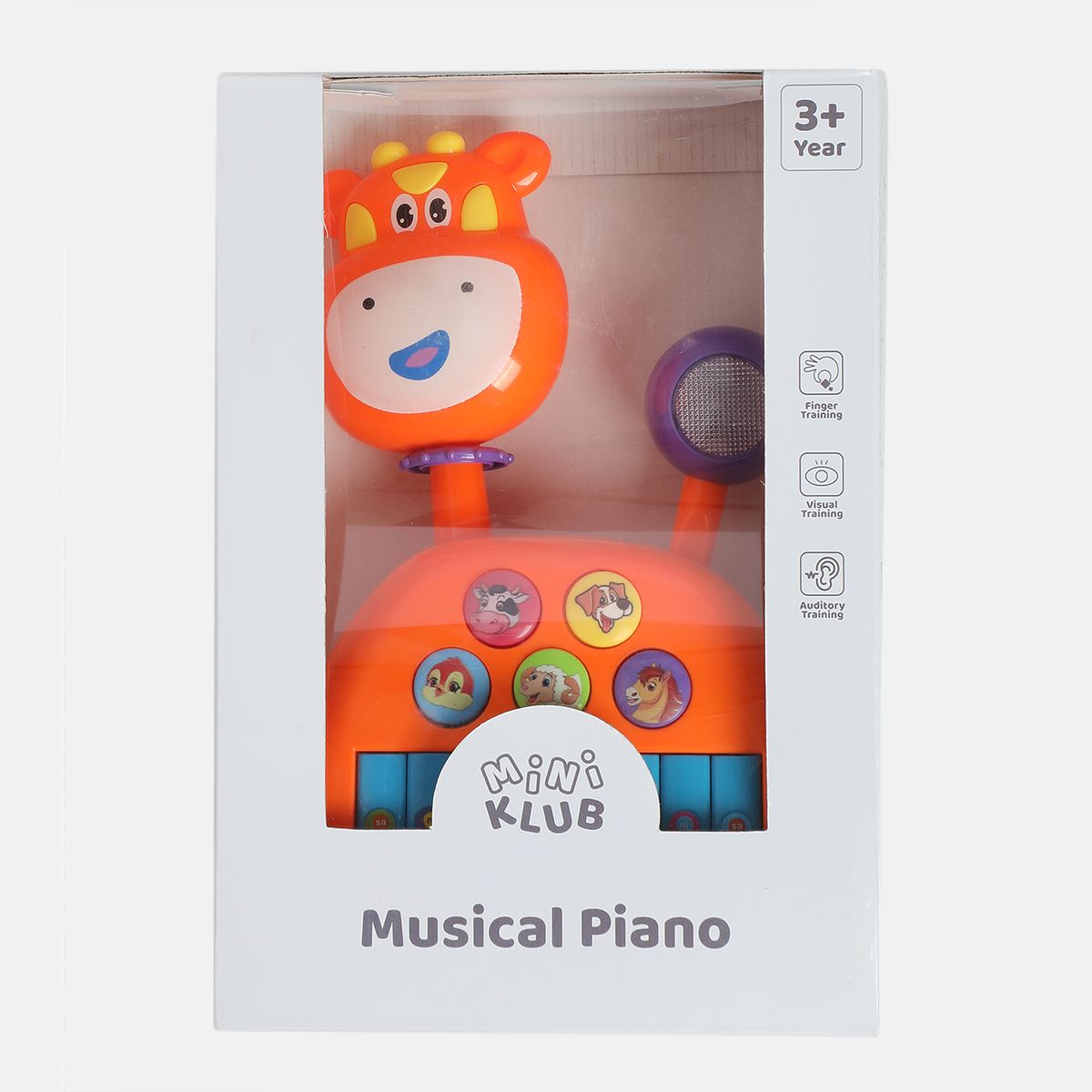 Orange Musical Cow Piano