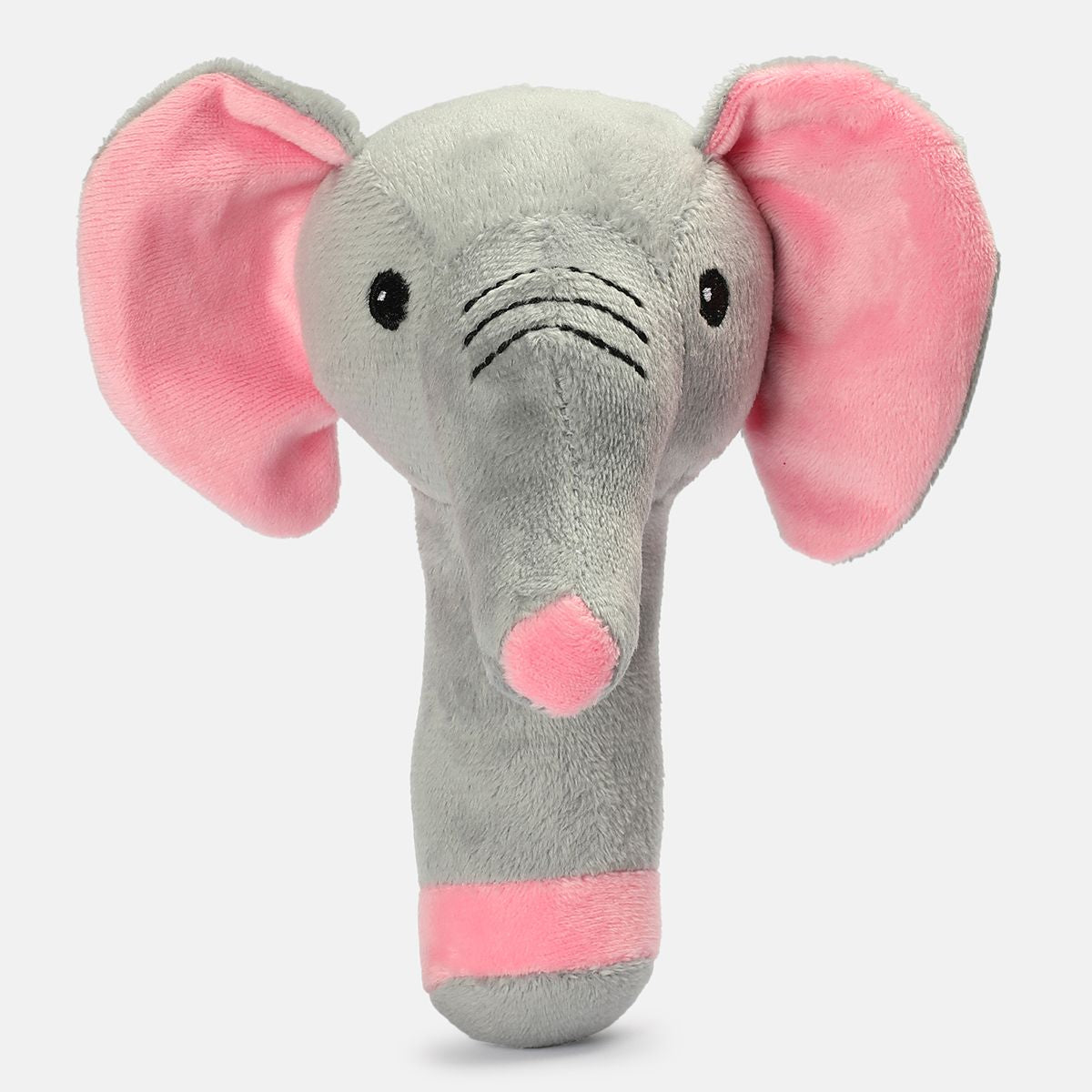 Miniklub Baby Multi Color Stick Elephant Soft Rattle Toy