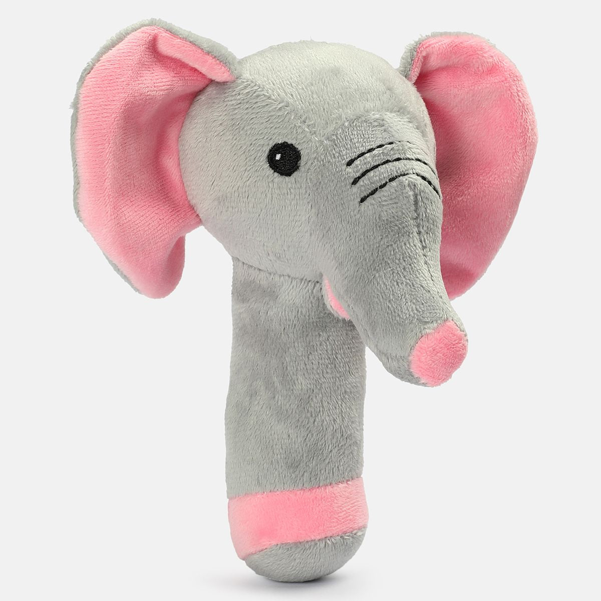 Miniklub Baby Multi Color Stick Elephant Soft Rattle Toy