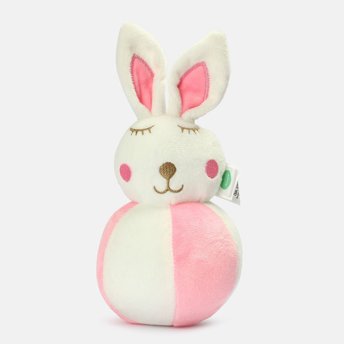 Miniklub Baby Multi Color Roly Poly Bunny Soft Rattle Toy
