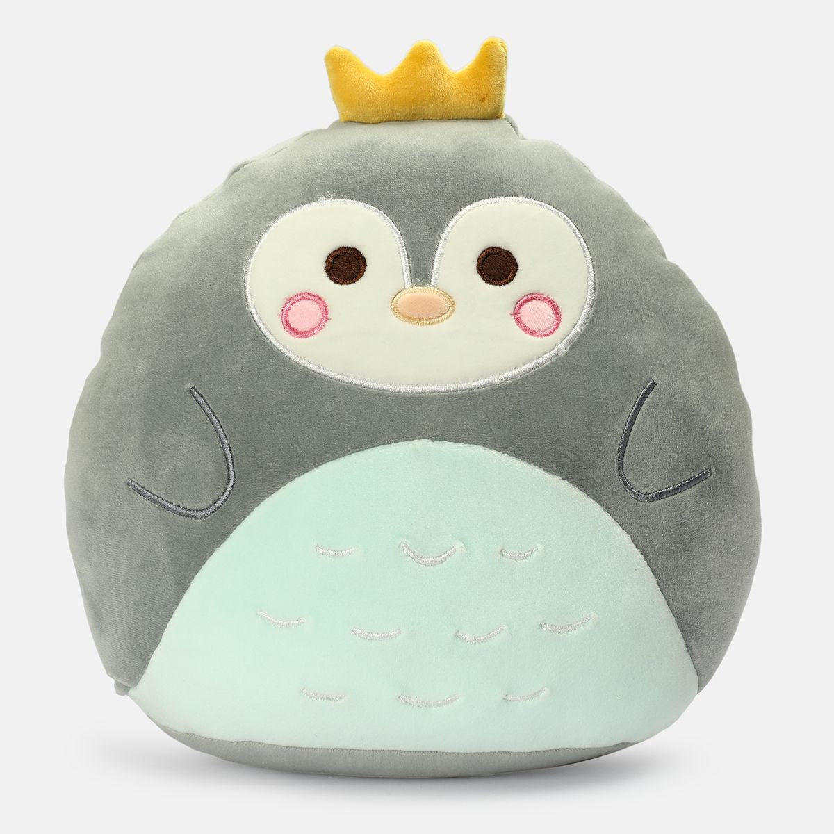 Miniklub Boys Grey Color 30 cm Super soft Penguin Cushion Toy