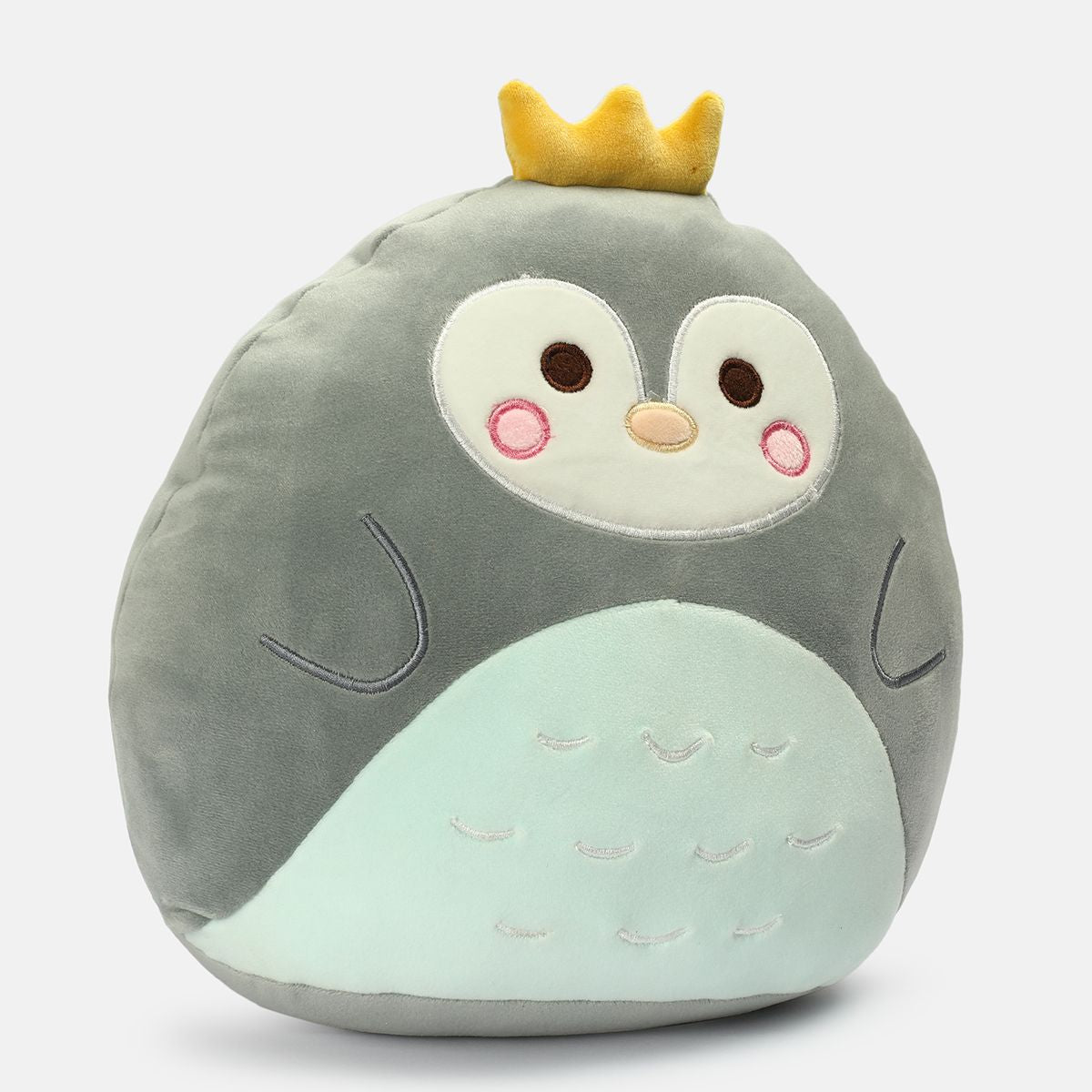 Miniklub Boys Grey Color 30 cm Super soft Penguin Cushion Toy