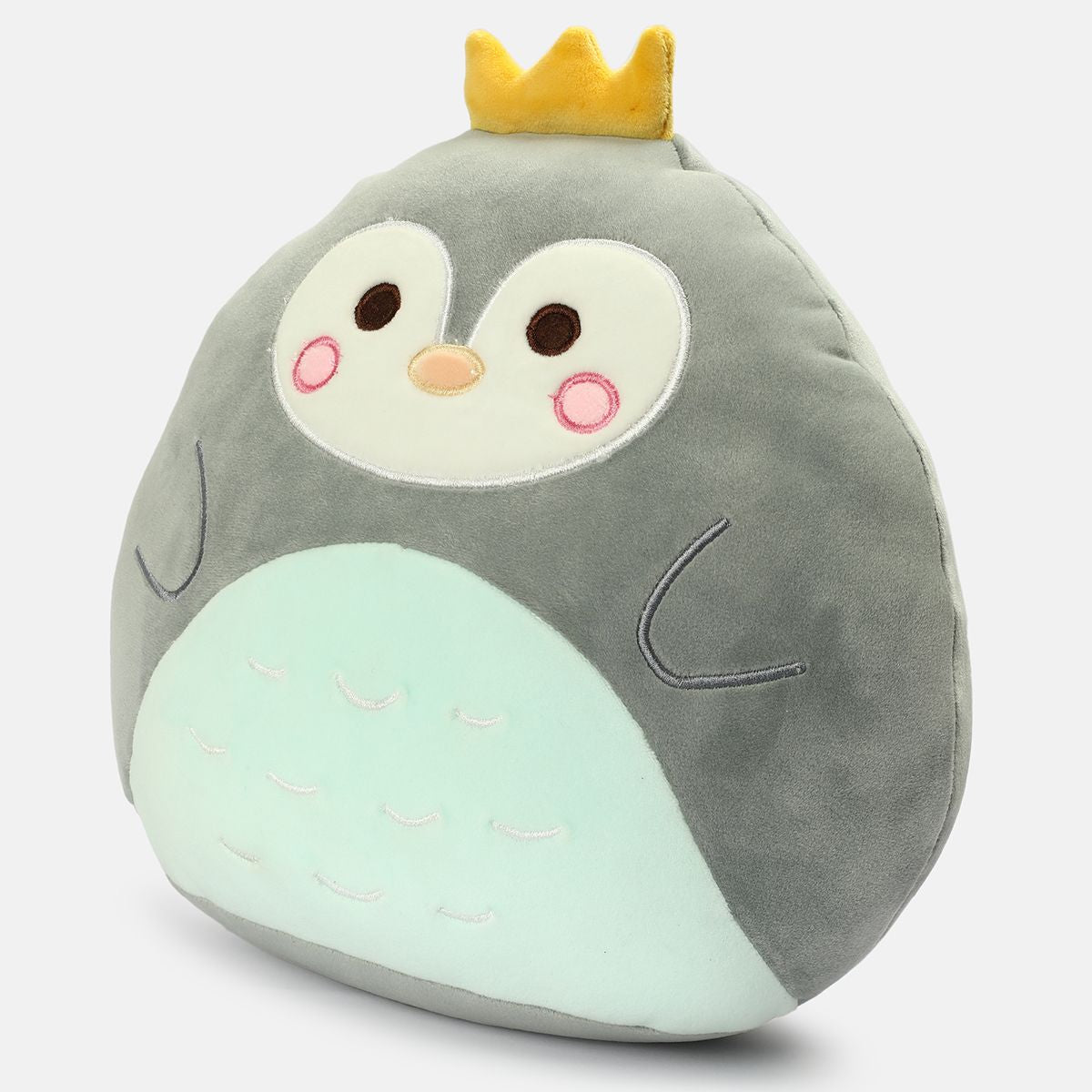 Miniklub Boys Grey Color 30 cm Super soft Penguin Cushion Toy