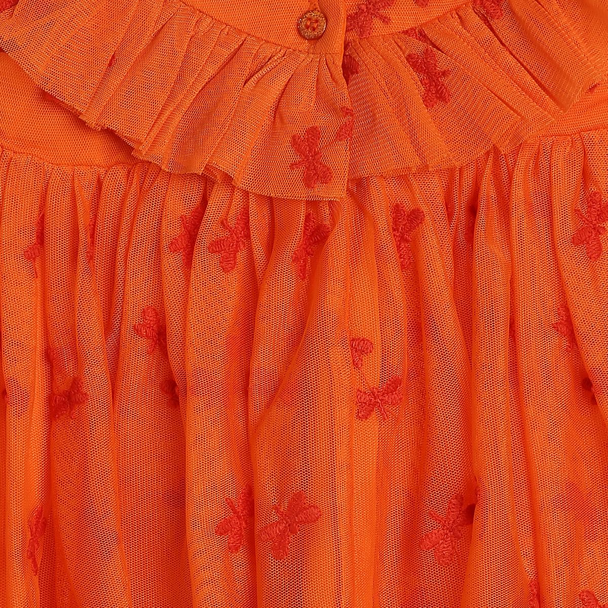Girls Orange Pack Of 1 Dress