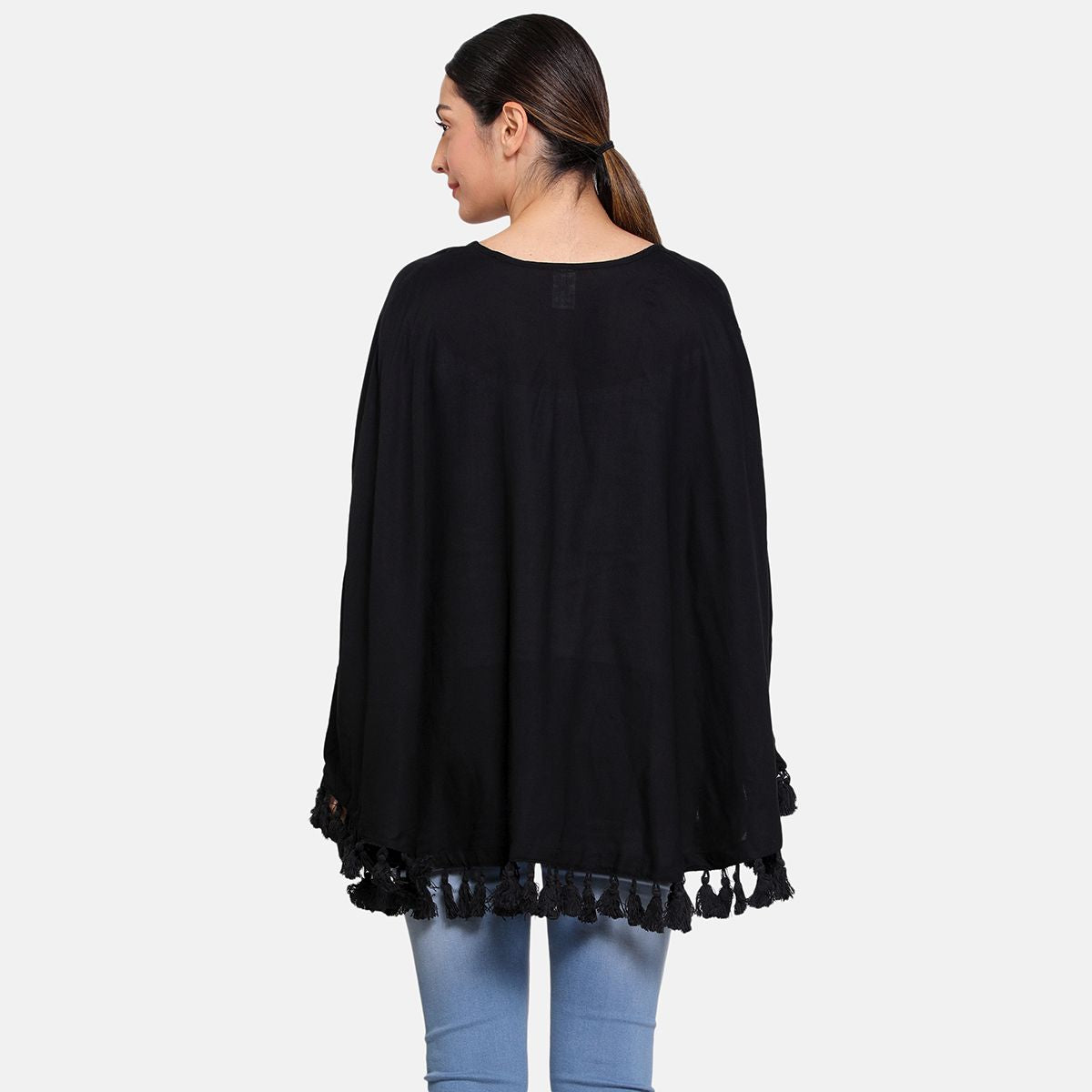 Black Round Neck Nursing Wrapper