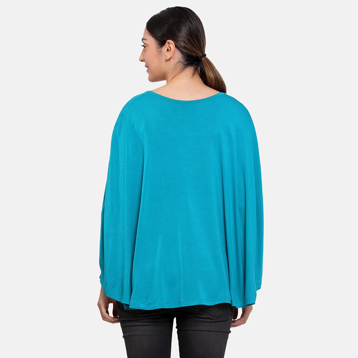 Harbor Blue Round Neck Nursing Wrapper