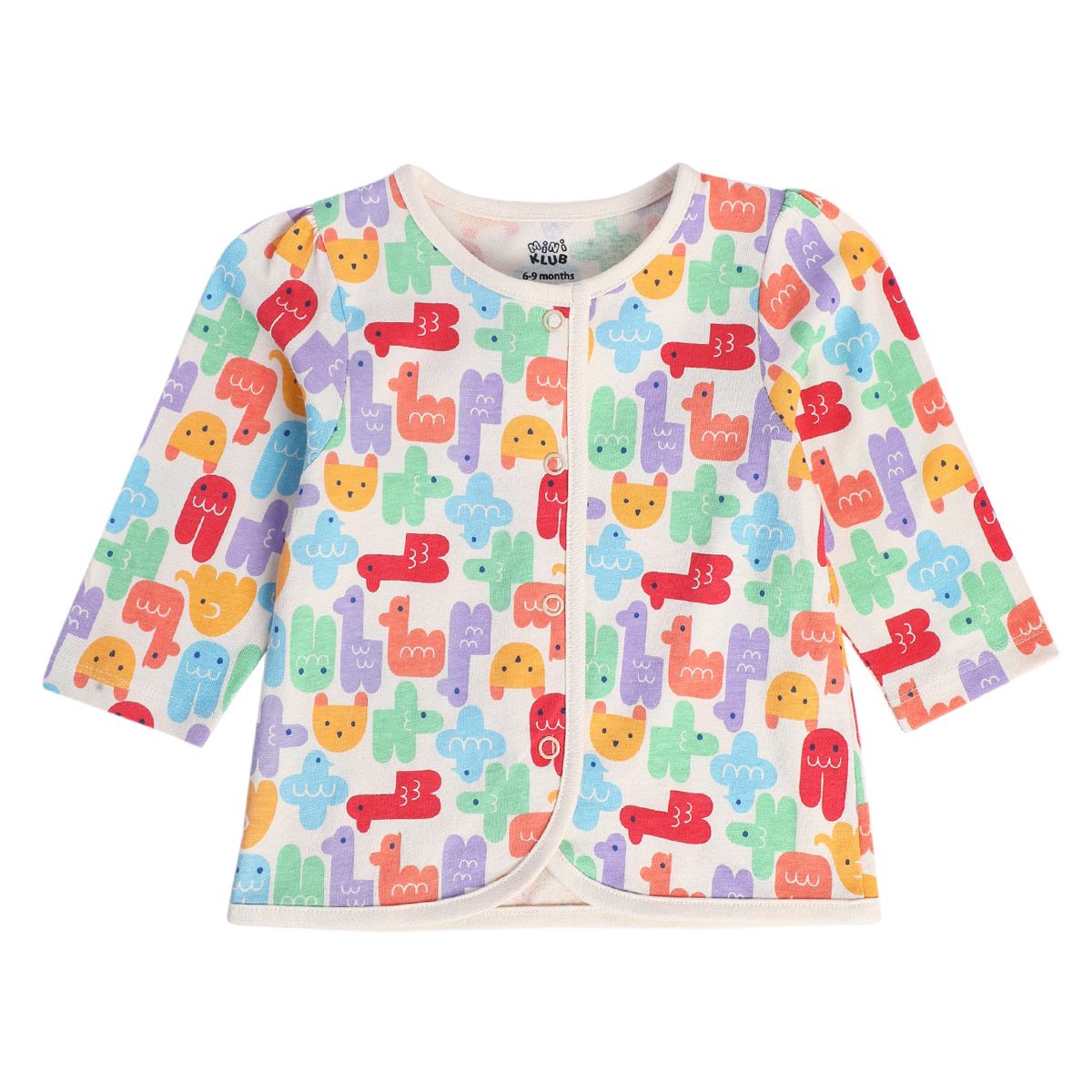 Girls Multicolor Pack Of 3 Front Open Vest