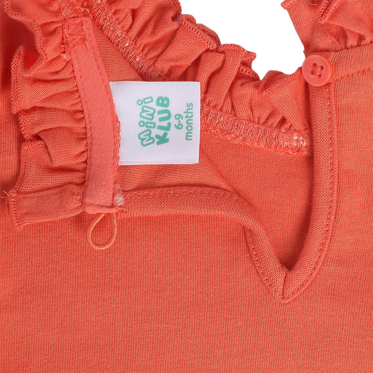 Girls Orange Pack Of 1 Knit Top