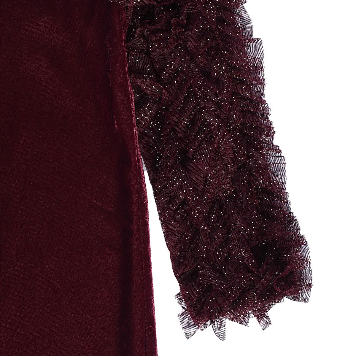 Girls Maroon Pack Of 1 Dress