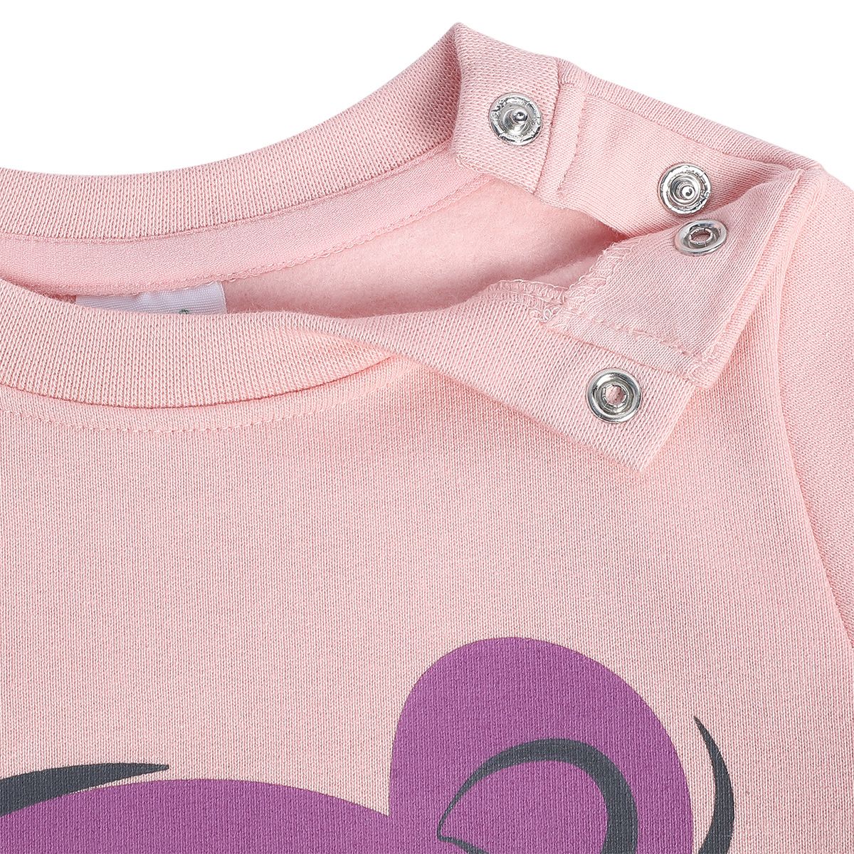 Girls Peach Pack Of 1 Sweat Shirt