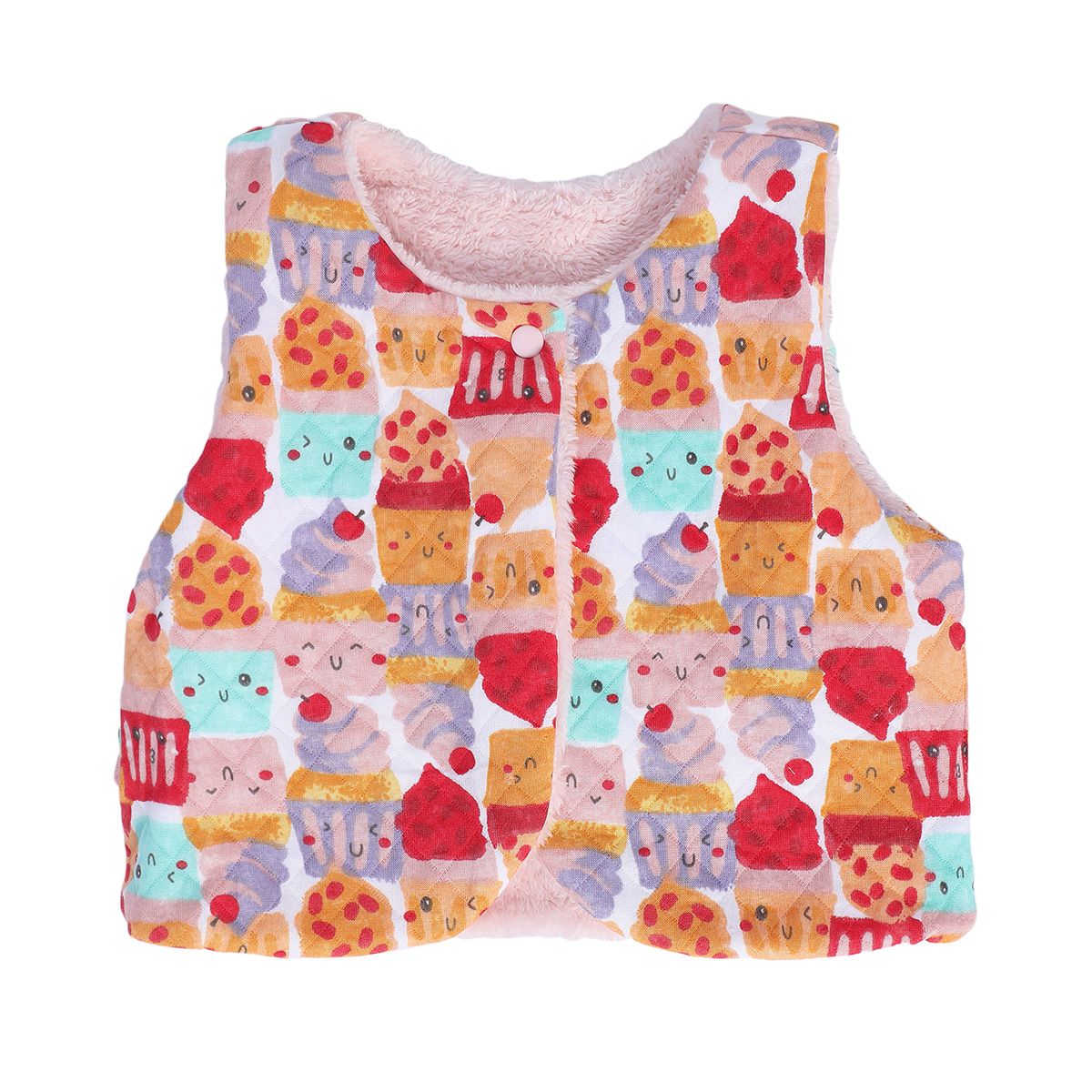 Girls Pink Pack Of 1 Gilet