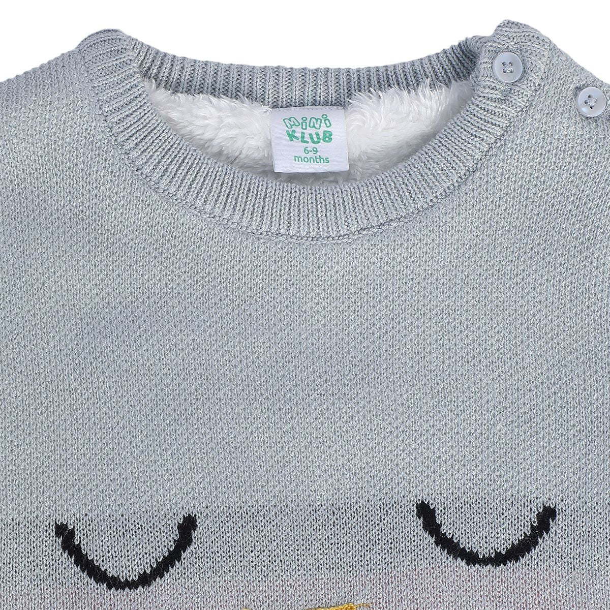 Girls Grey Pack Of 1 Sweater