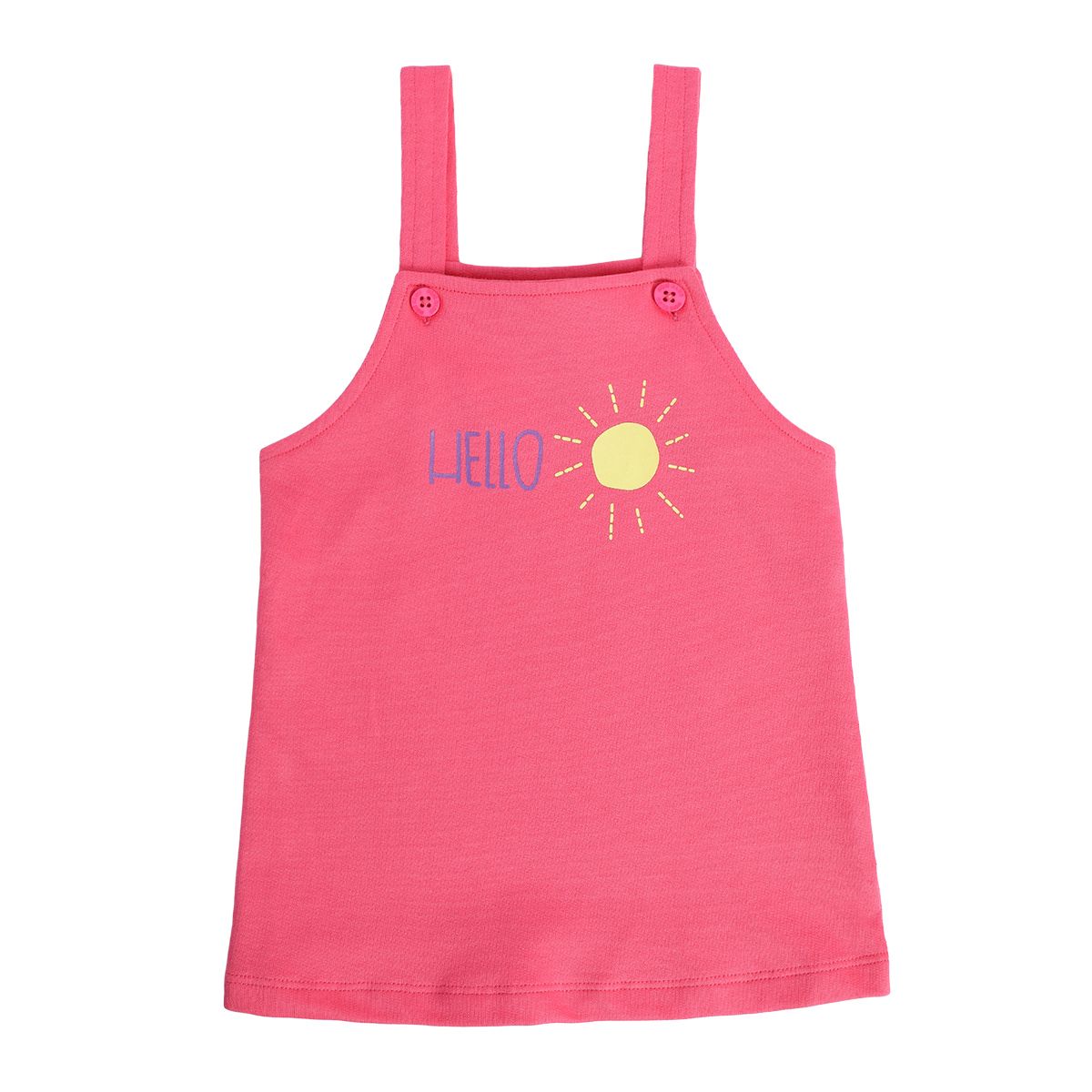 Girls Pink Pack Of 2 Pinny Set