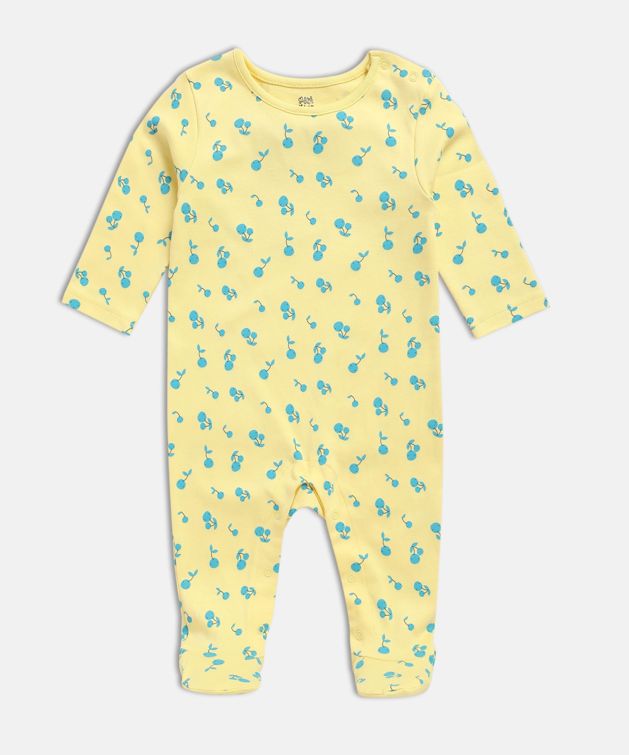 Girls Multicolor Pack Of 2 Sleep Suit