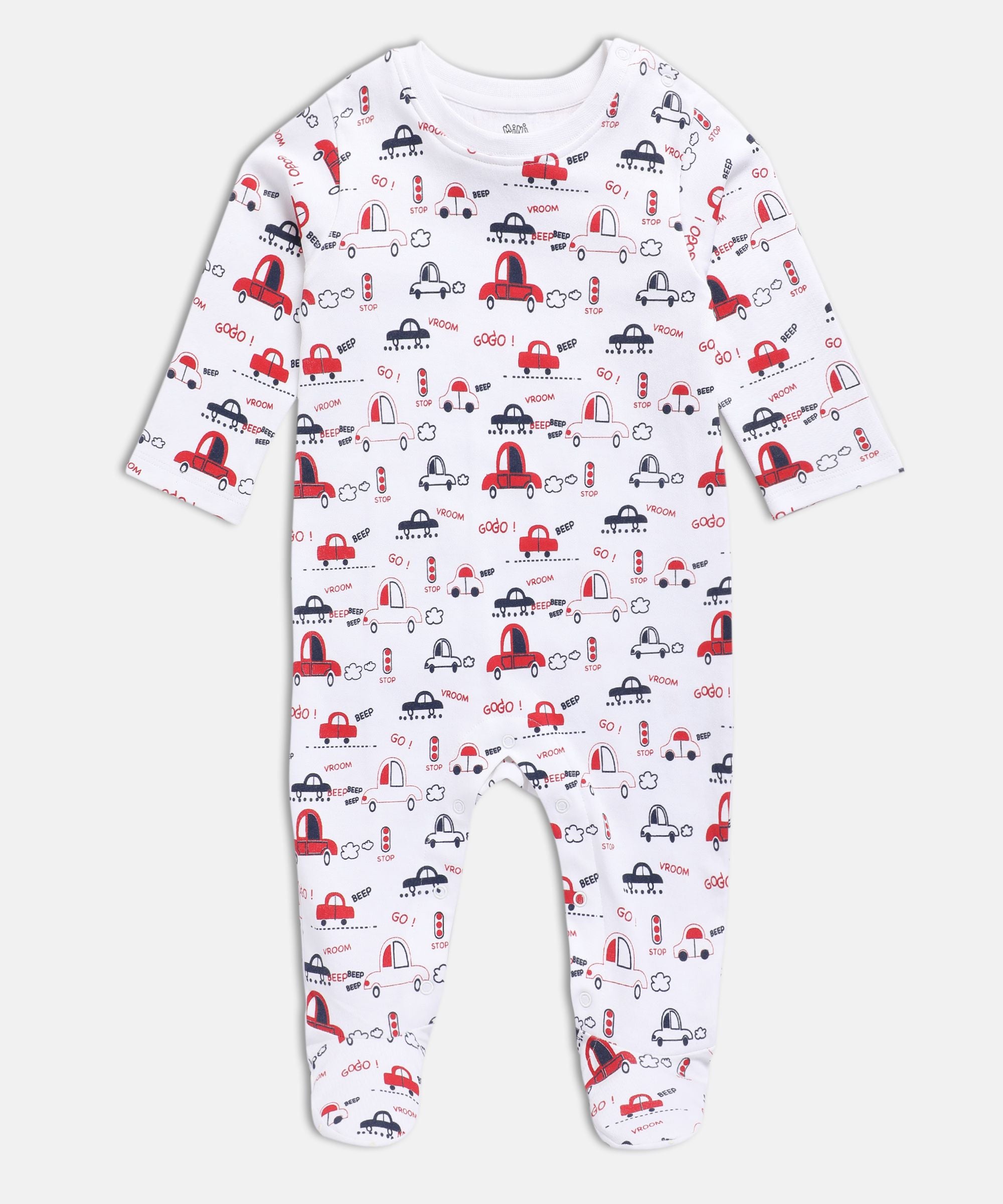 Boys Multicolor Pack Of 2 Sleep Suit