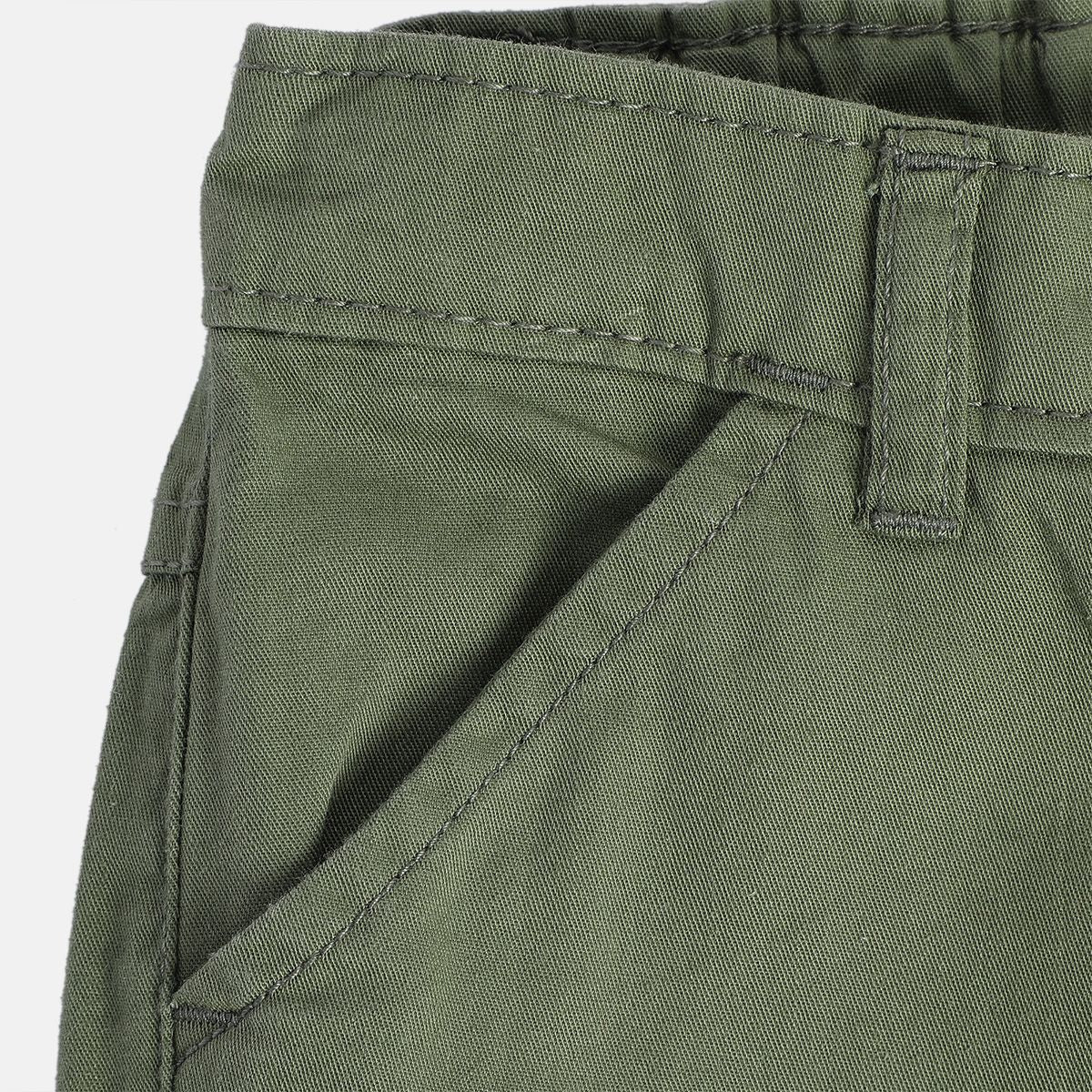 Boys Green Woven Pant