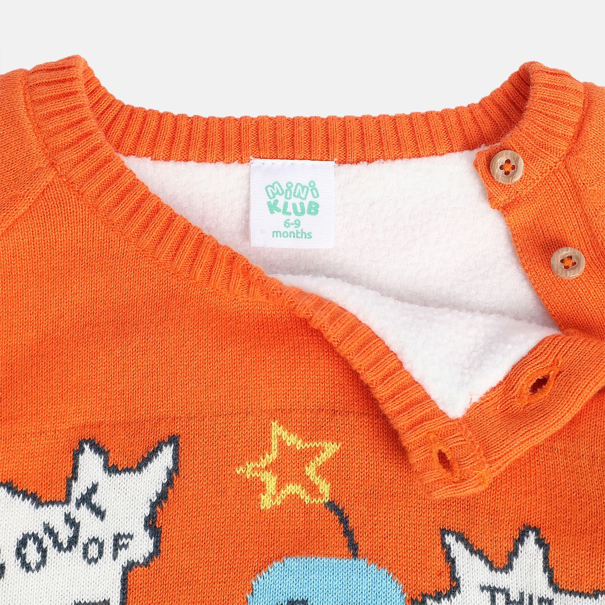 Boys Orange Pack Of 1 Sweater
