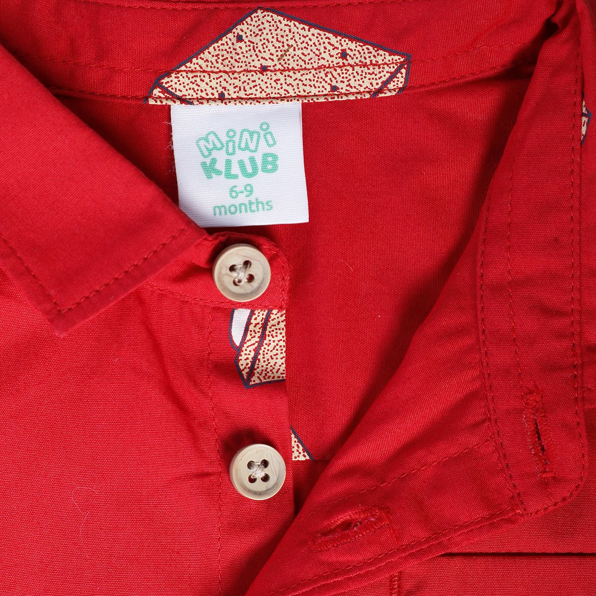 Boys Red Pack Of 1 Shirt