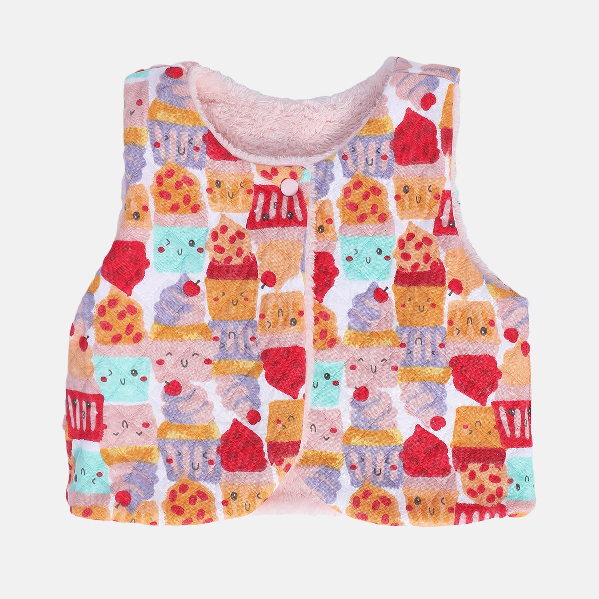 Girls Pink Pack Of 1 Gilet