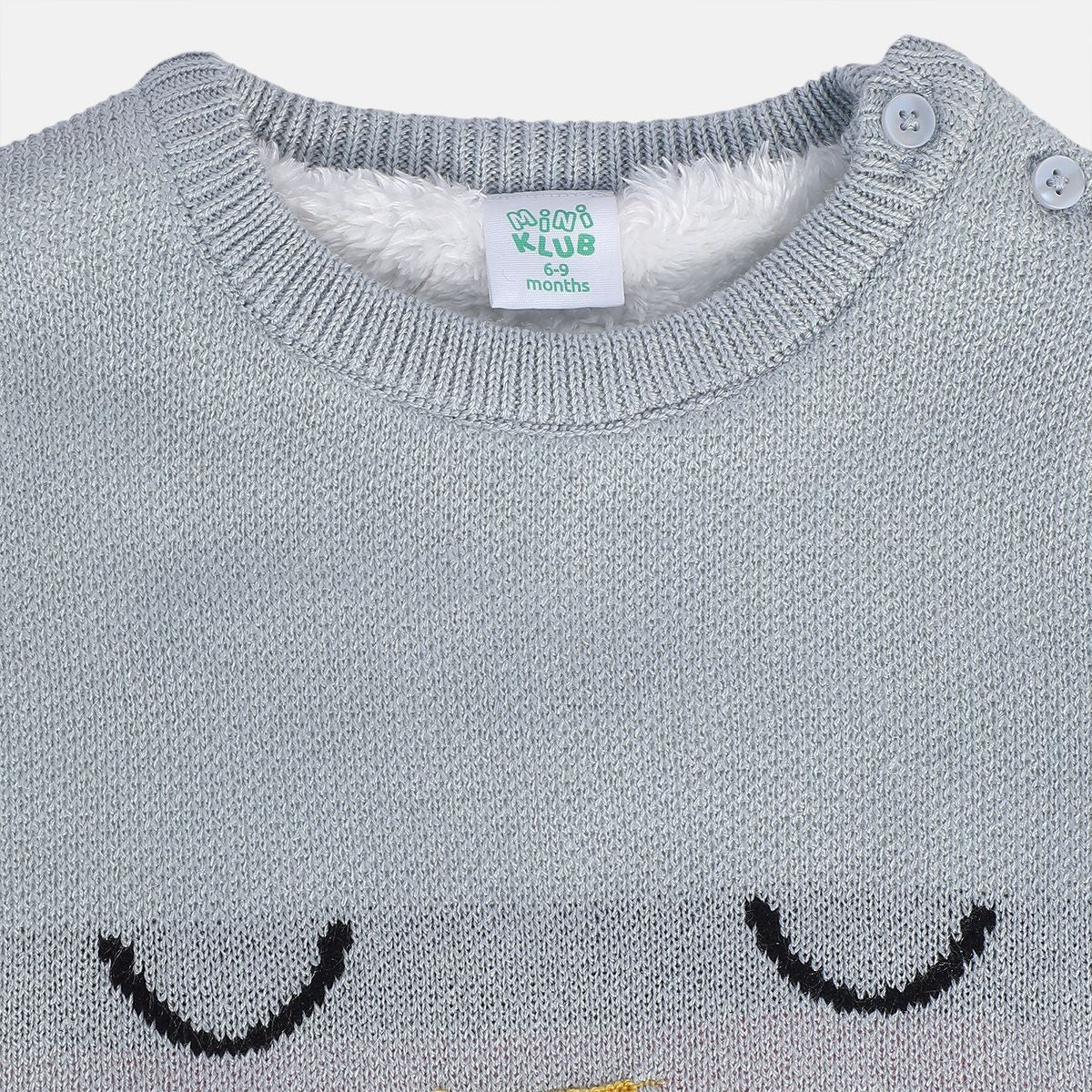 Girls Grey Pack Of 1 Sweater