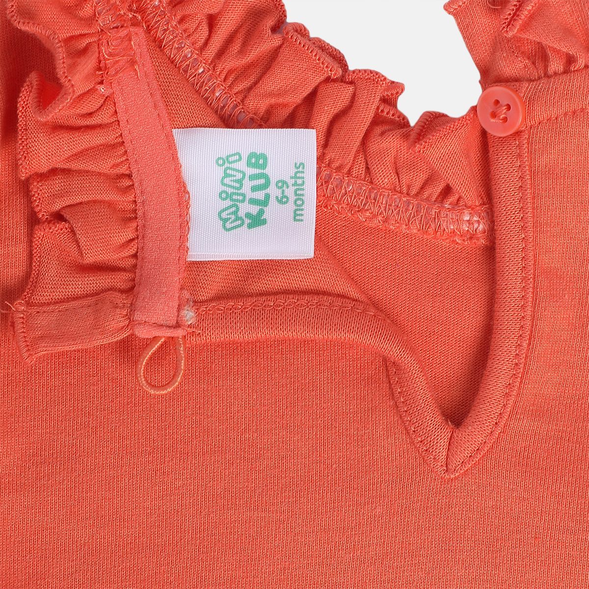 Girls Orange Pack Of 1 Knit Top
