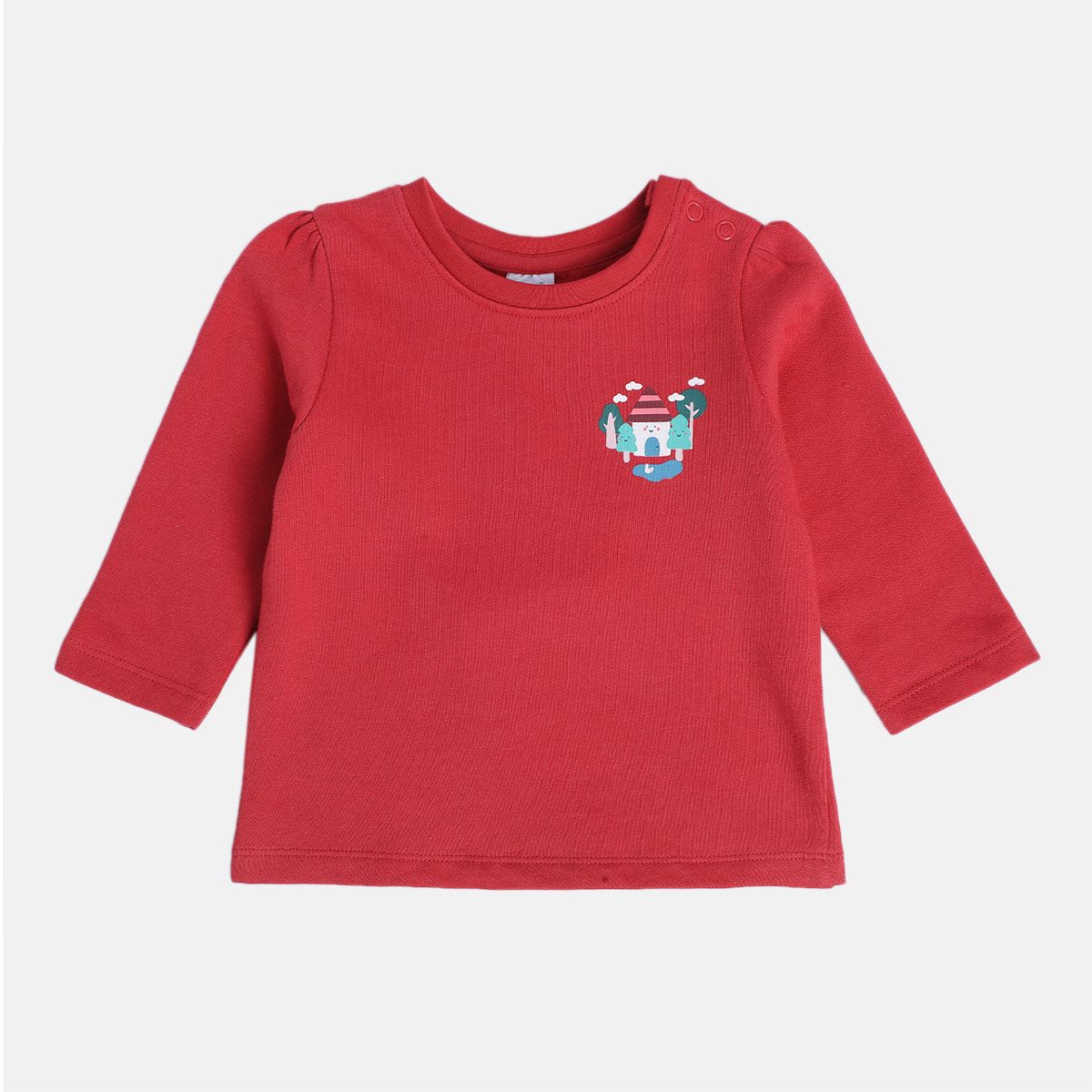 Girls White Knit Top