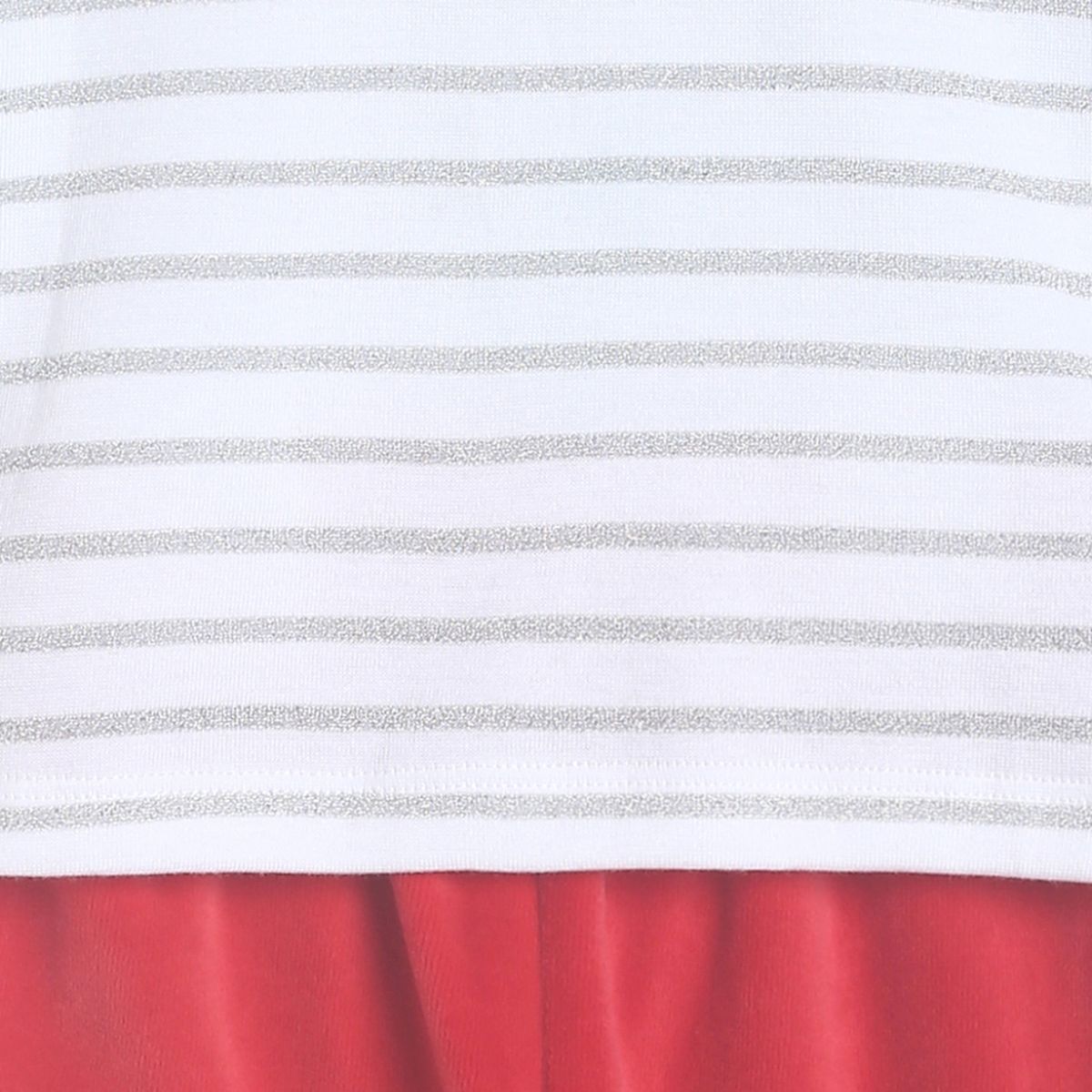 Pack of 2 top and bottom set - white & red for 0-3 Months