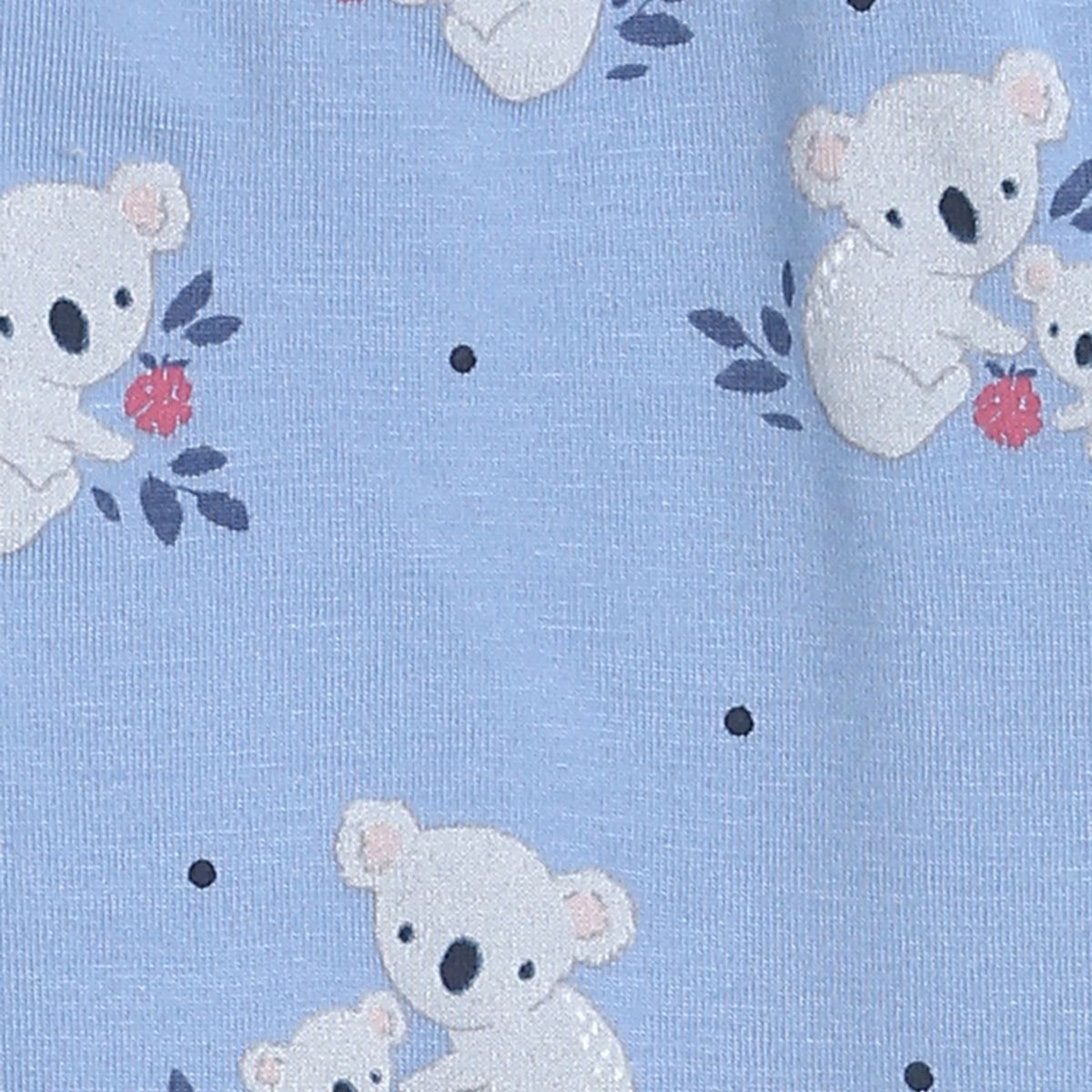 Pack of 2 top and bottom set - blue for 3-6 Months