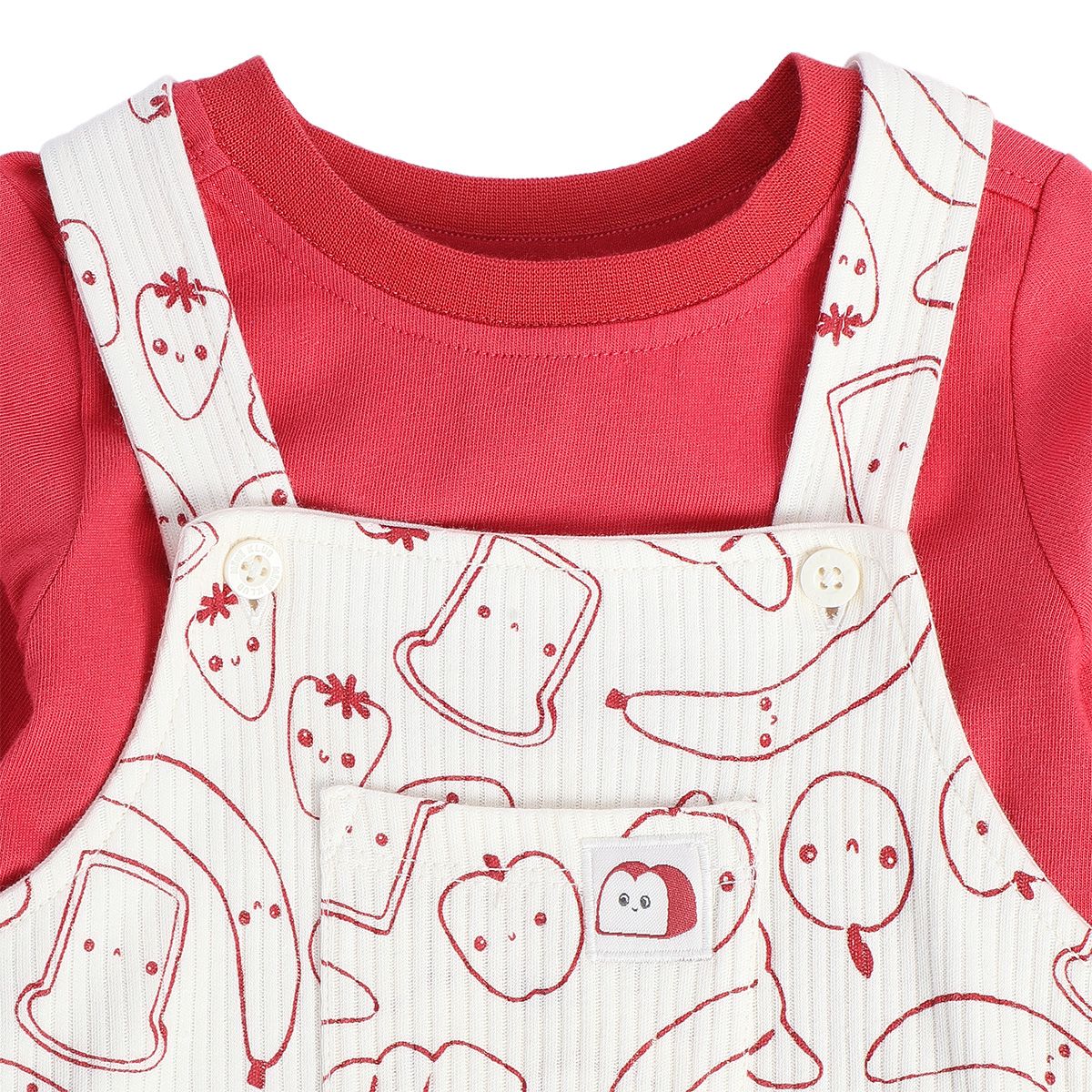 Boys Multicolor Pack Of 2 Dungaree Set