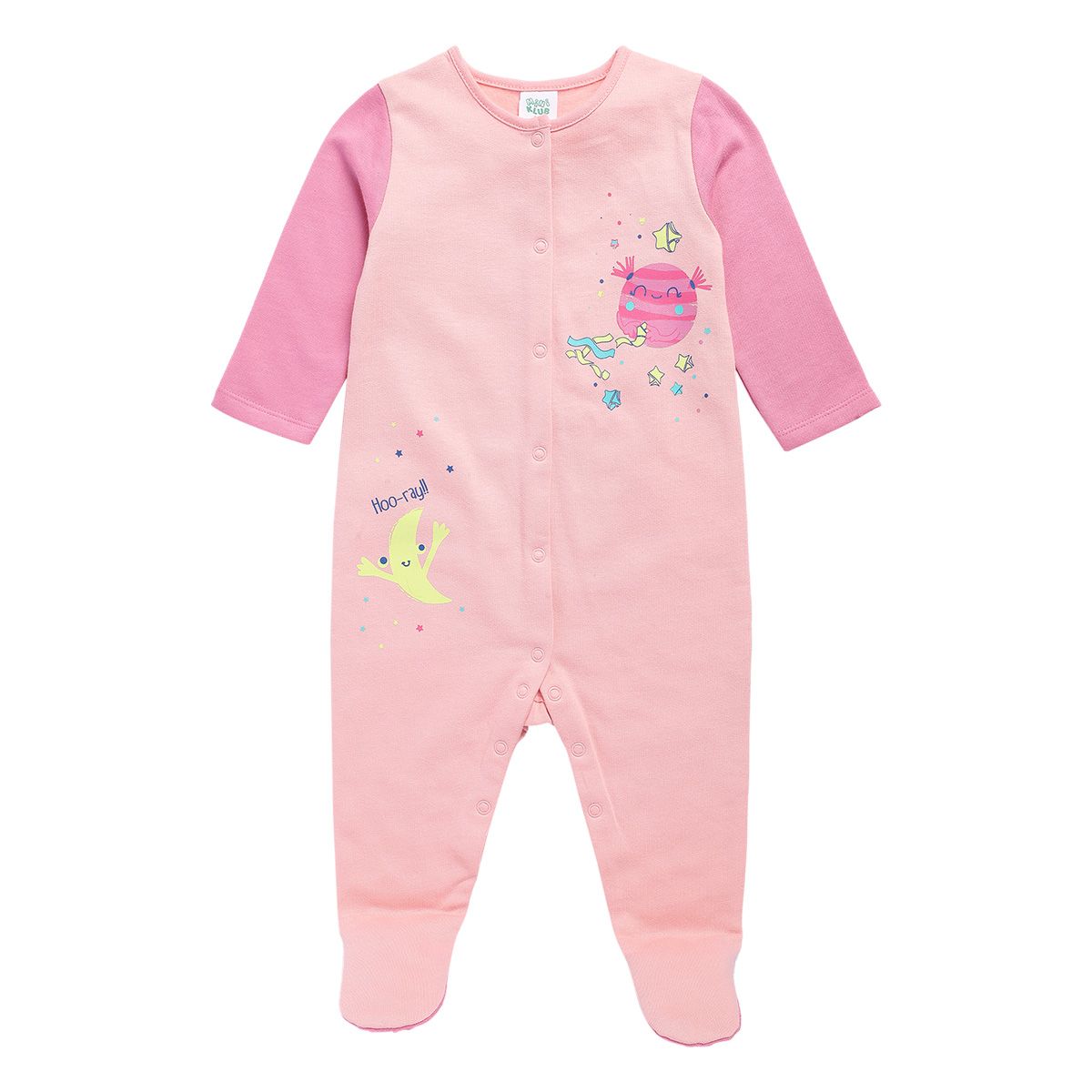 Girls Multicolor Pack Of 2 Sleep Suit