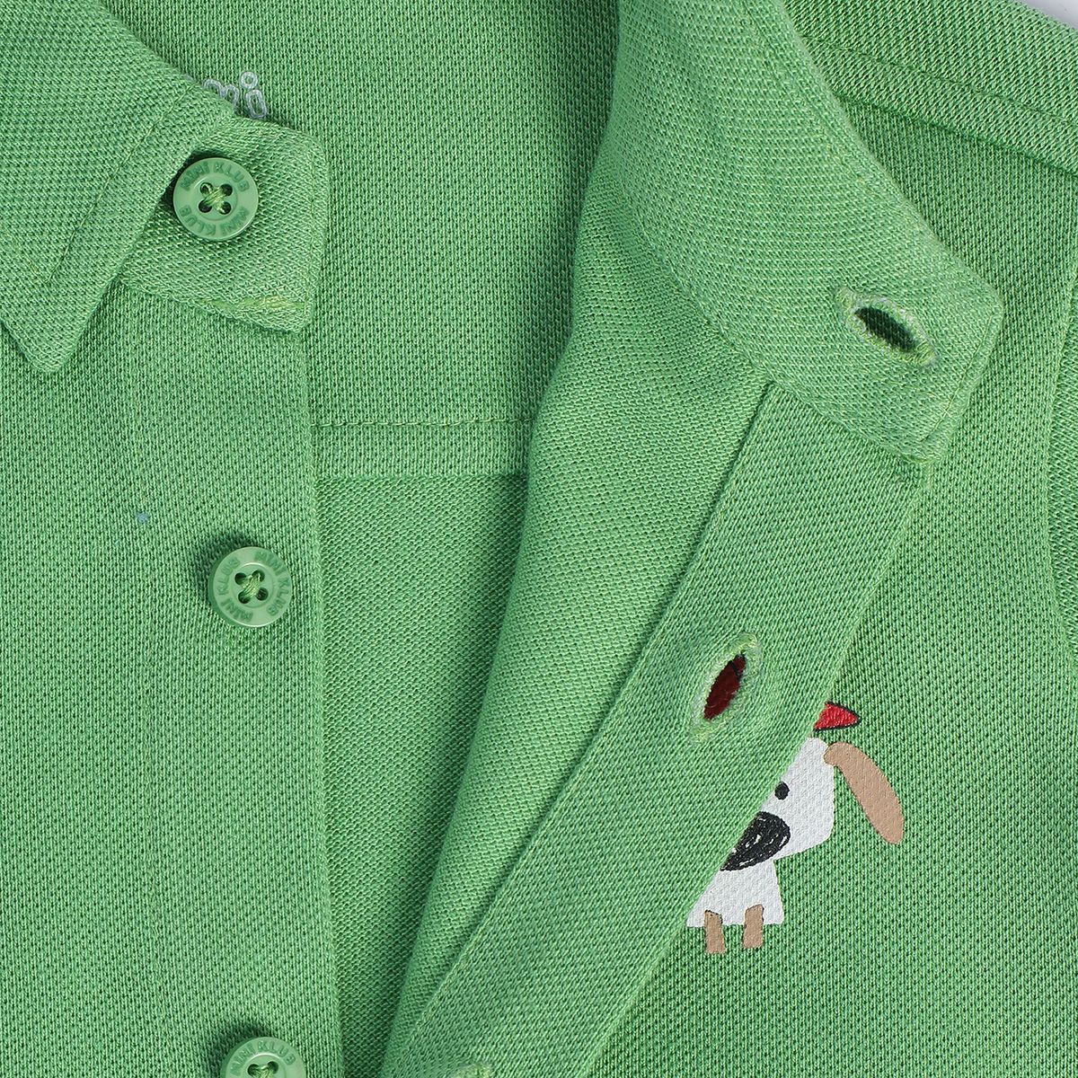 Boys Green Pack Of 1 Shirt