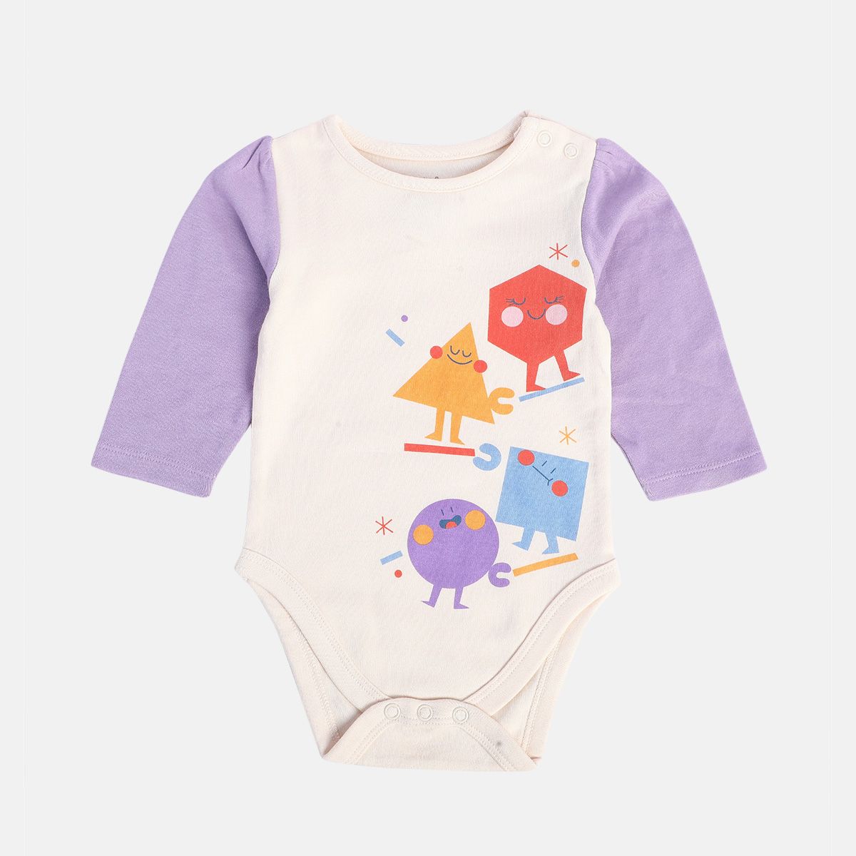 Girls Multicolor Pack Of 3 Body Suit