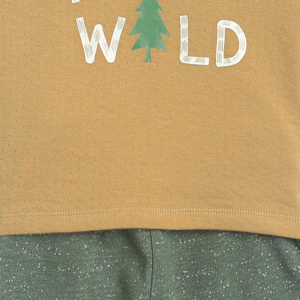 Pack of 2 t-shirt and bottom set - yellow for 0-3 Months