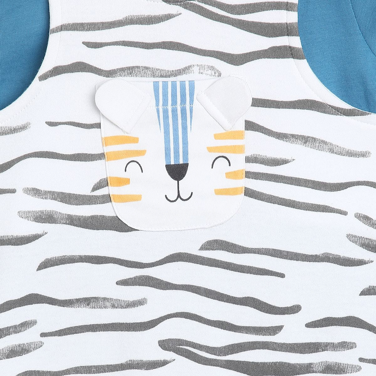 Boys Blue Dungaree Set