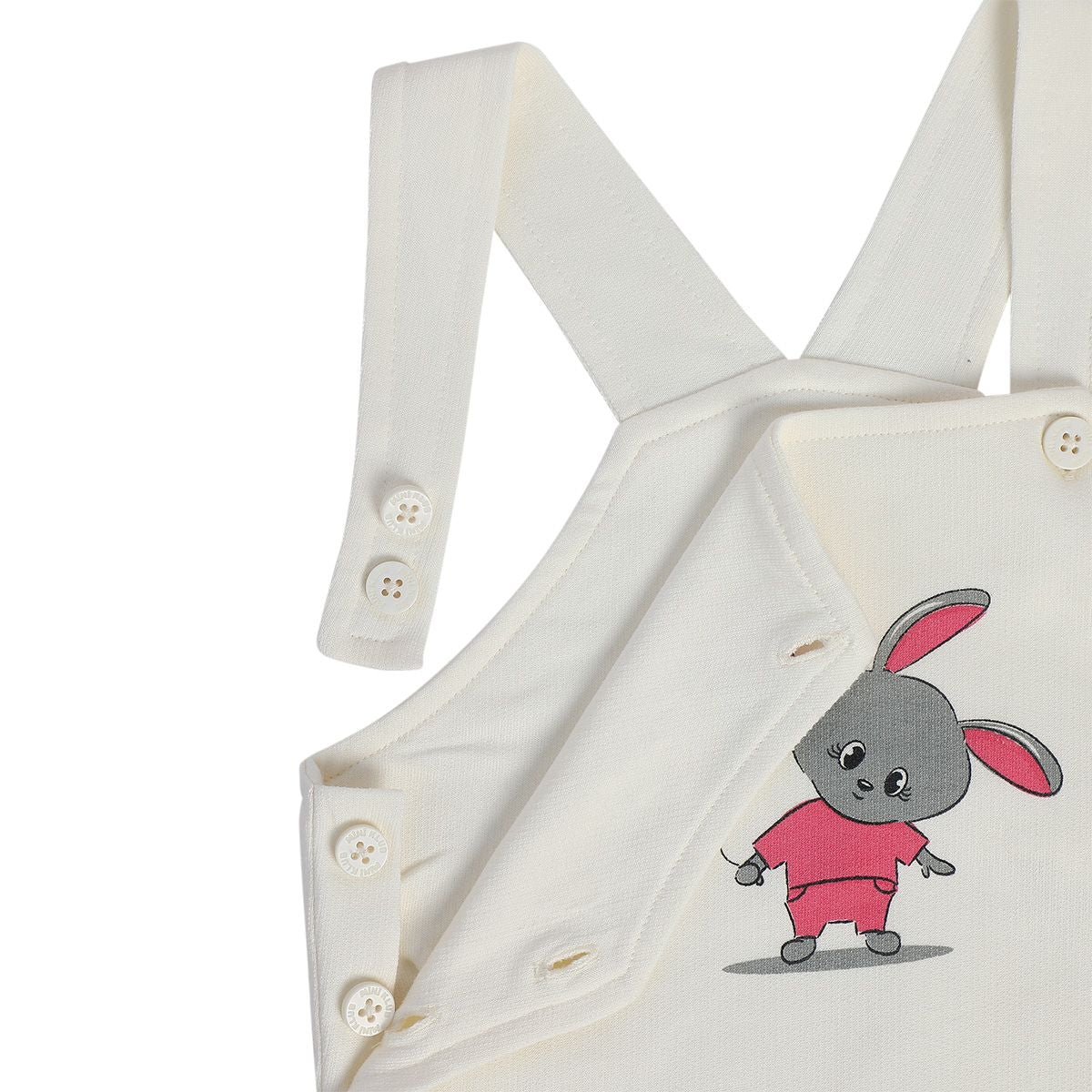 Girls Multicolor Pack Of 2 Dungaree Set
