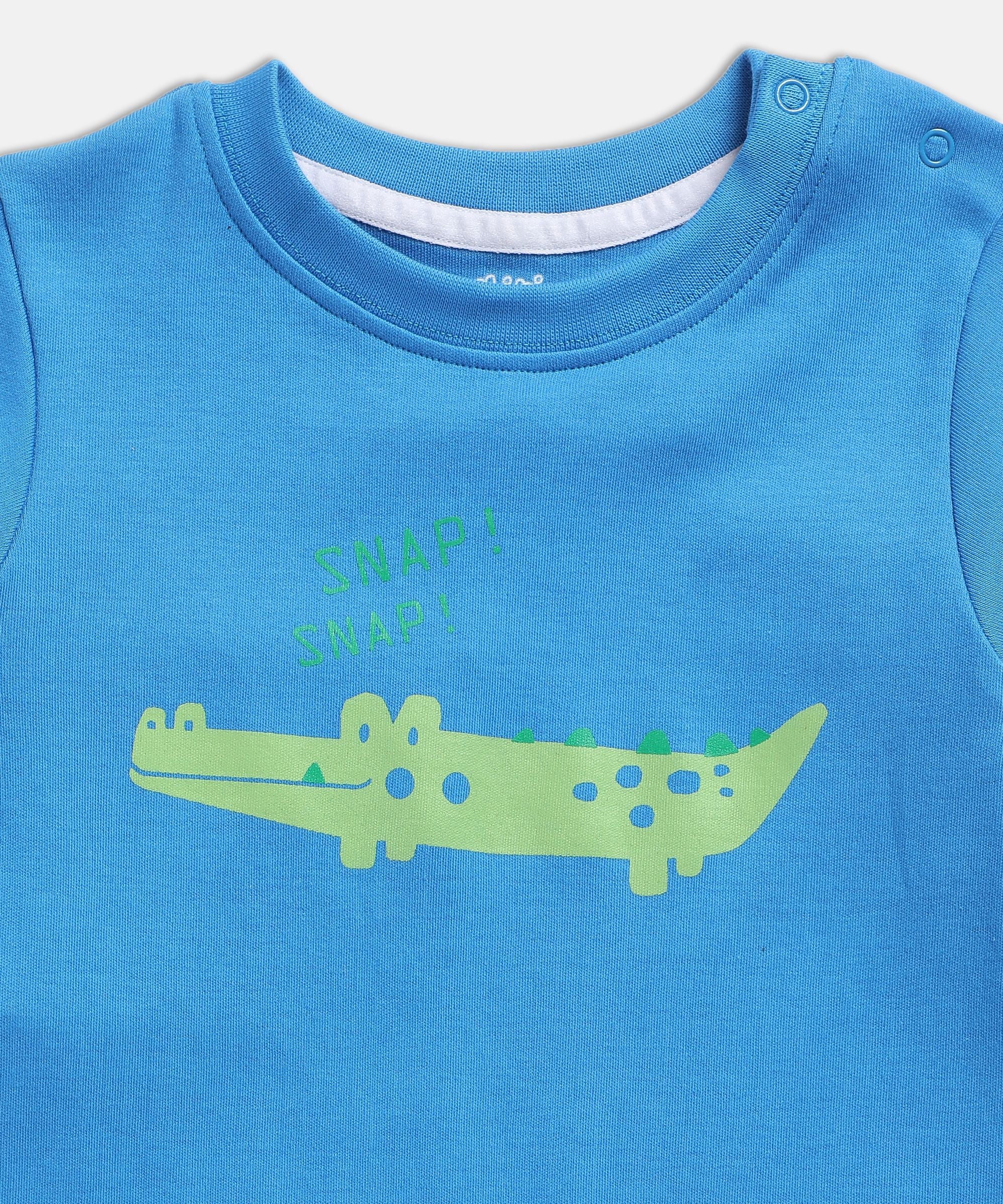 Boys Multicolor Pack Of 2 Sleep Suit