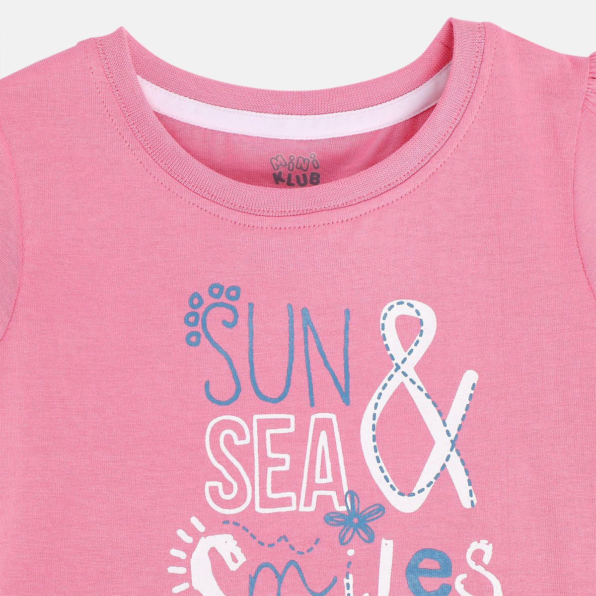 Girls Pink Pack Of 2 Top And Bottom