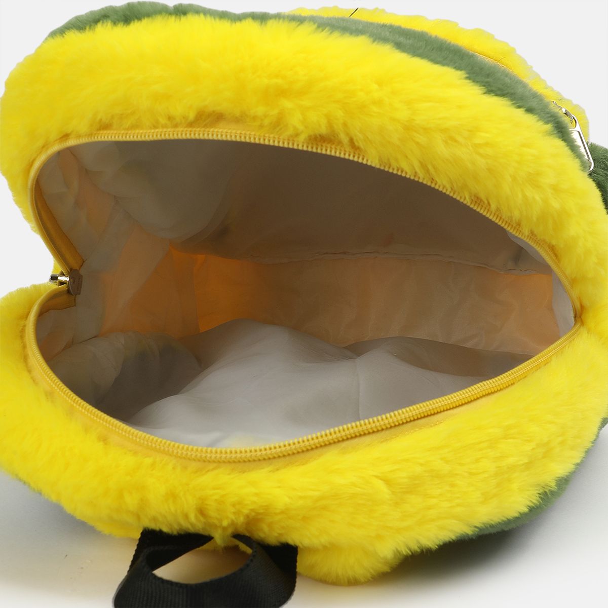 Boys Green Plush Bunny Back Bag