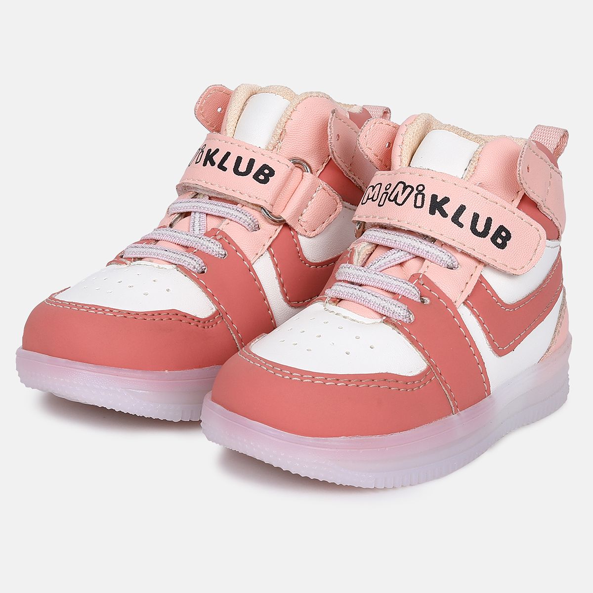 Girls Pink And White Light Shoes