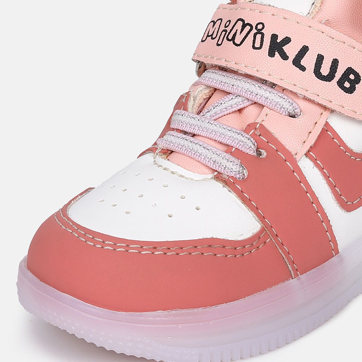 Girls Pink And White Light Shoes