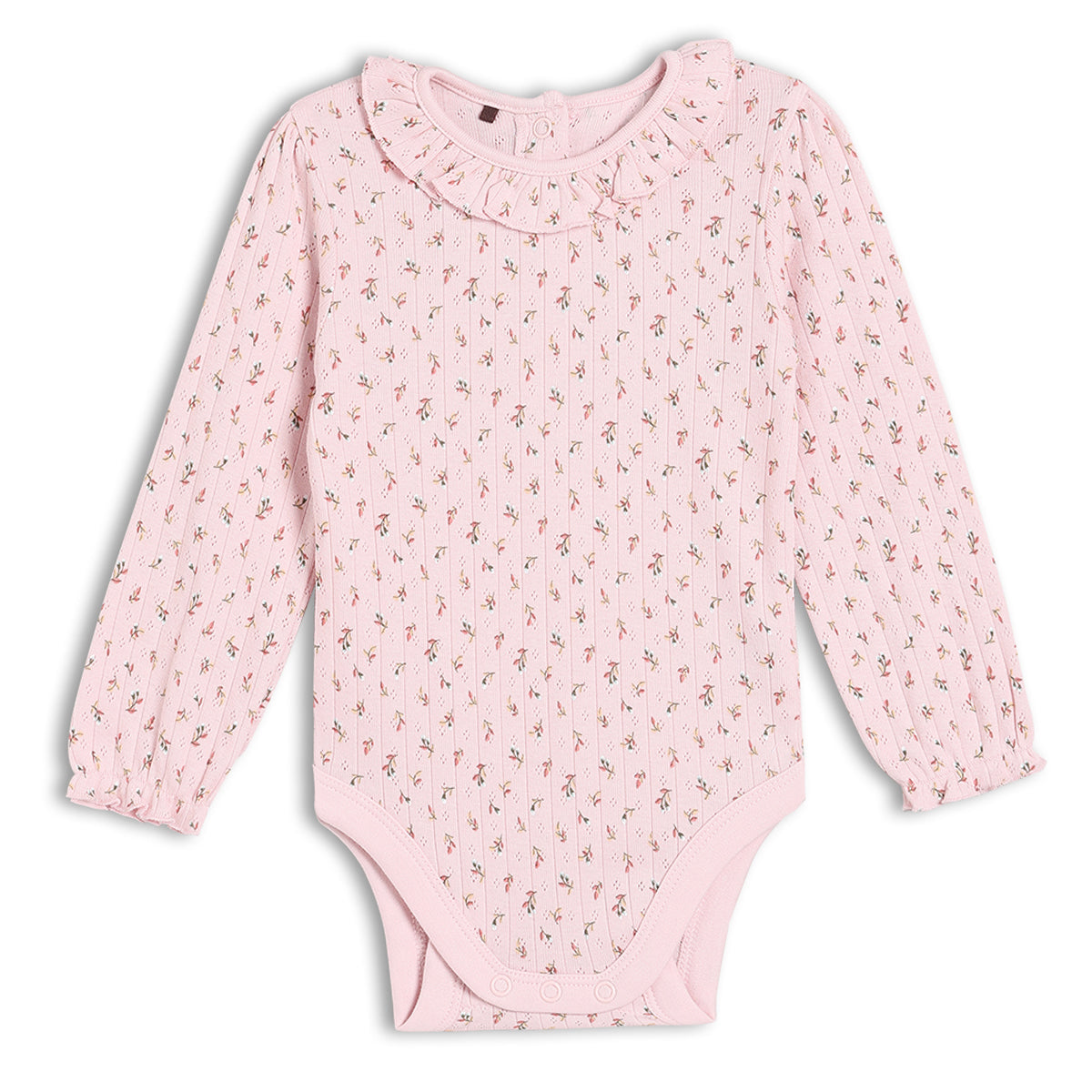 Baby Girls Pack of 3 Floral Printed Bodysuits, Multicolour