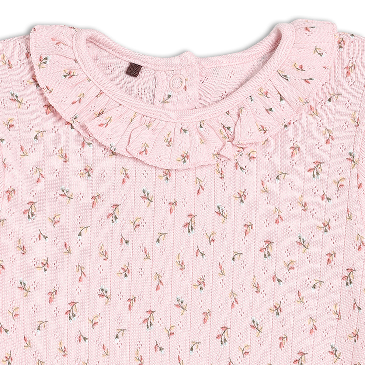 Baby Girls Pack of 3 Floral Printed Bodysuits, Multicolour