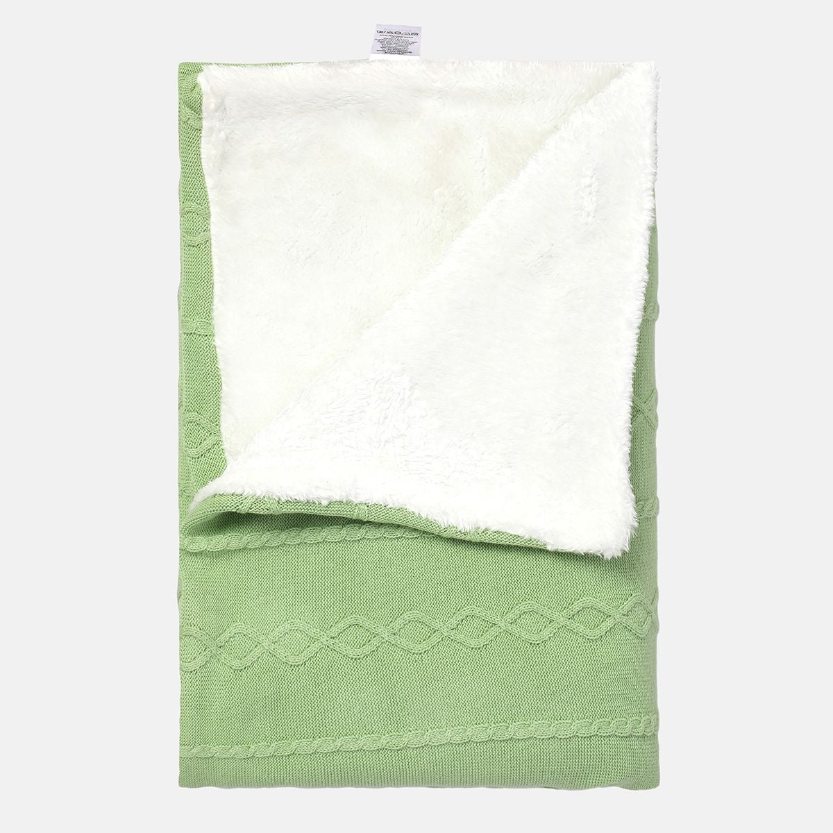 Miniklub New Born Green/White Color Blanket