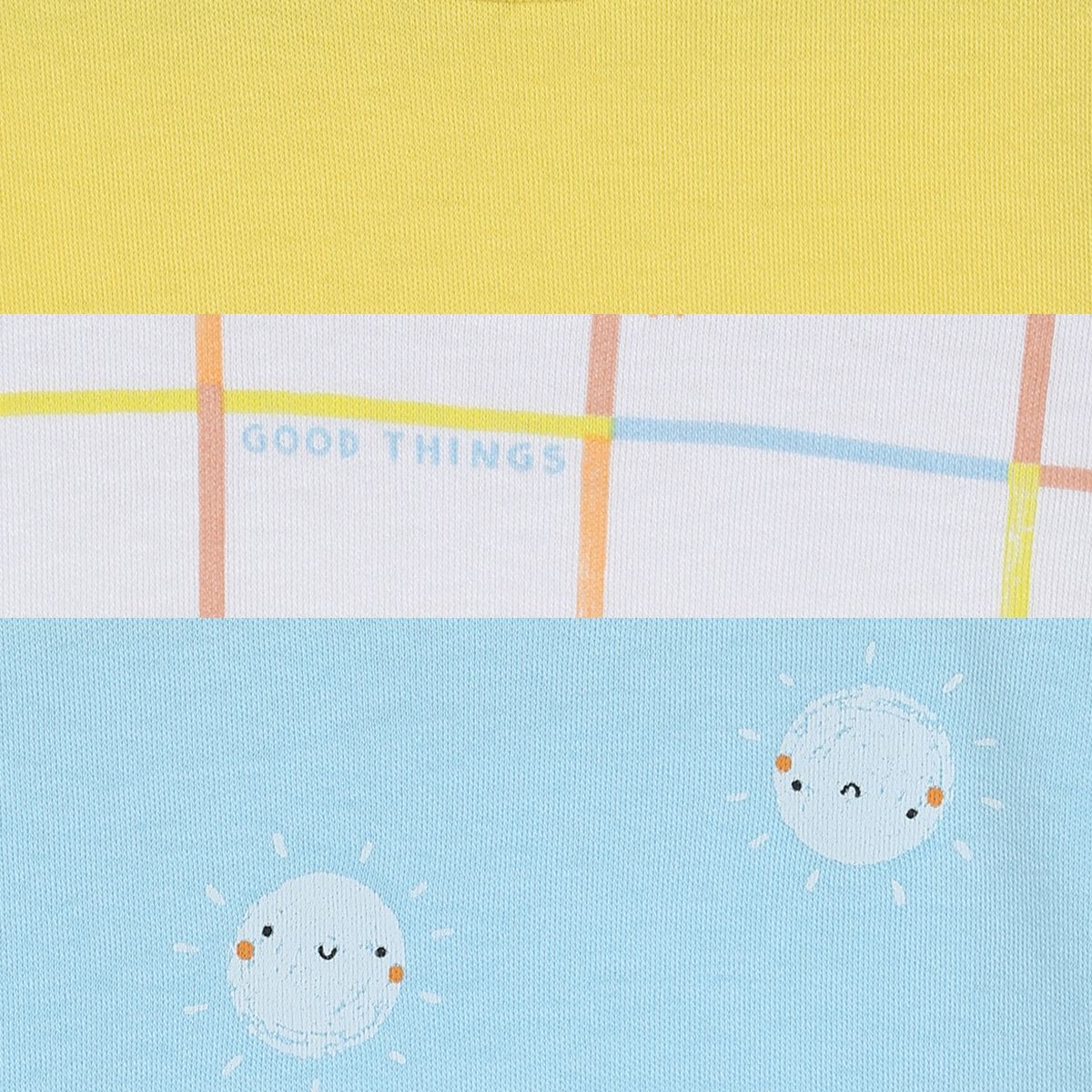 Boys Multicolor Pack Of 3 Body Suit