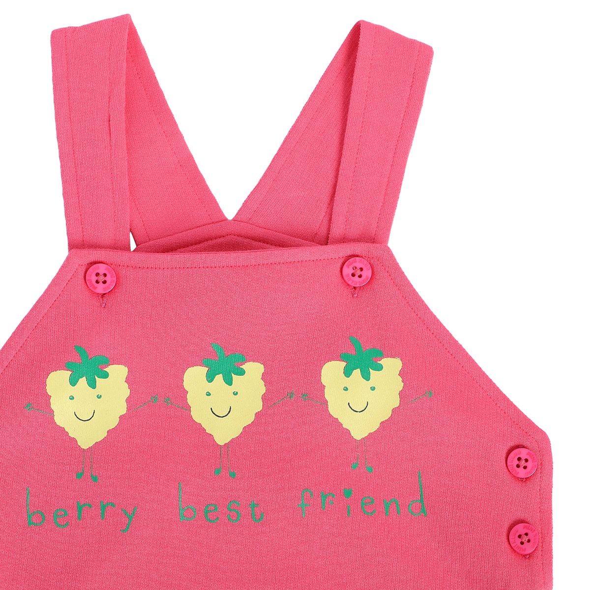 Girls Multicolor Pack Of 2 Dungaree Set