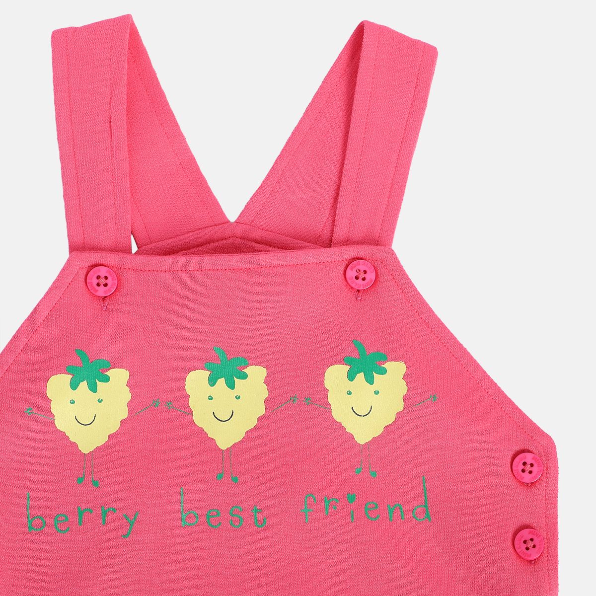 Girls Multicolor Pack Of 2 Dungaree Set