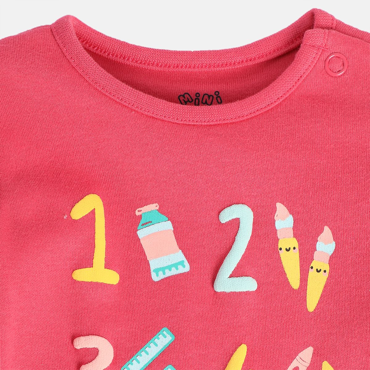 Girls Multicolor Pack Of 3 Body Suit