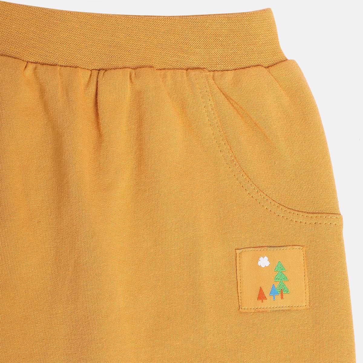 Boys Off White Knit Bottom