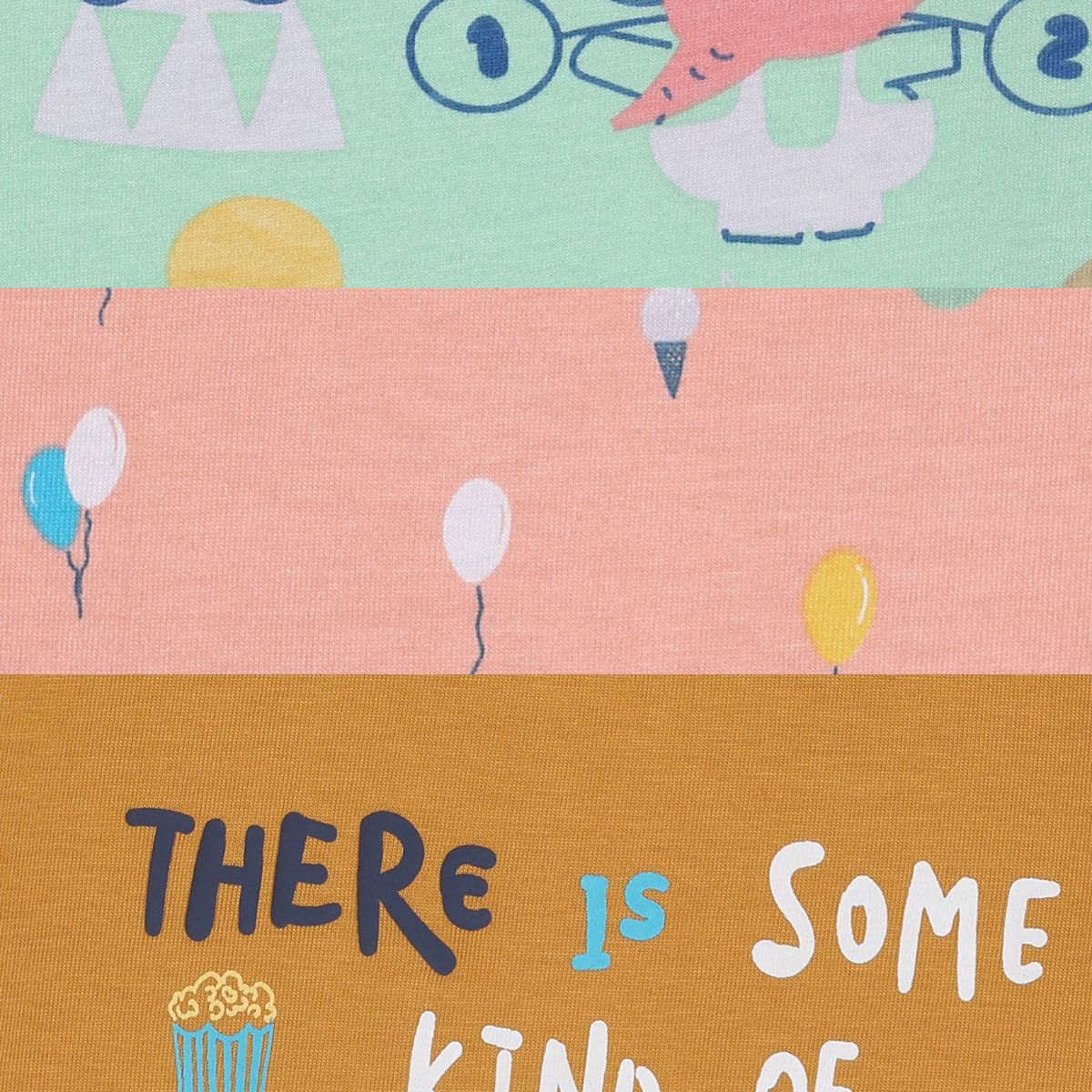 Boys Multicolor Pack Of 3 T-Shirt