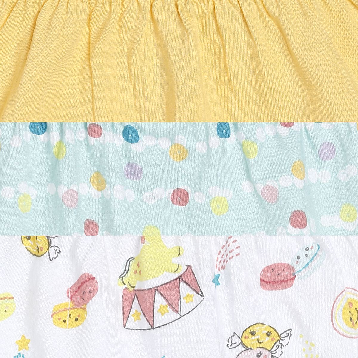 Girls Multicolor Pack Of 3 Shorts